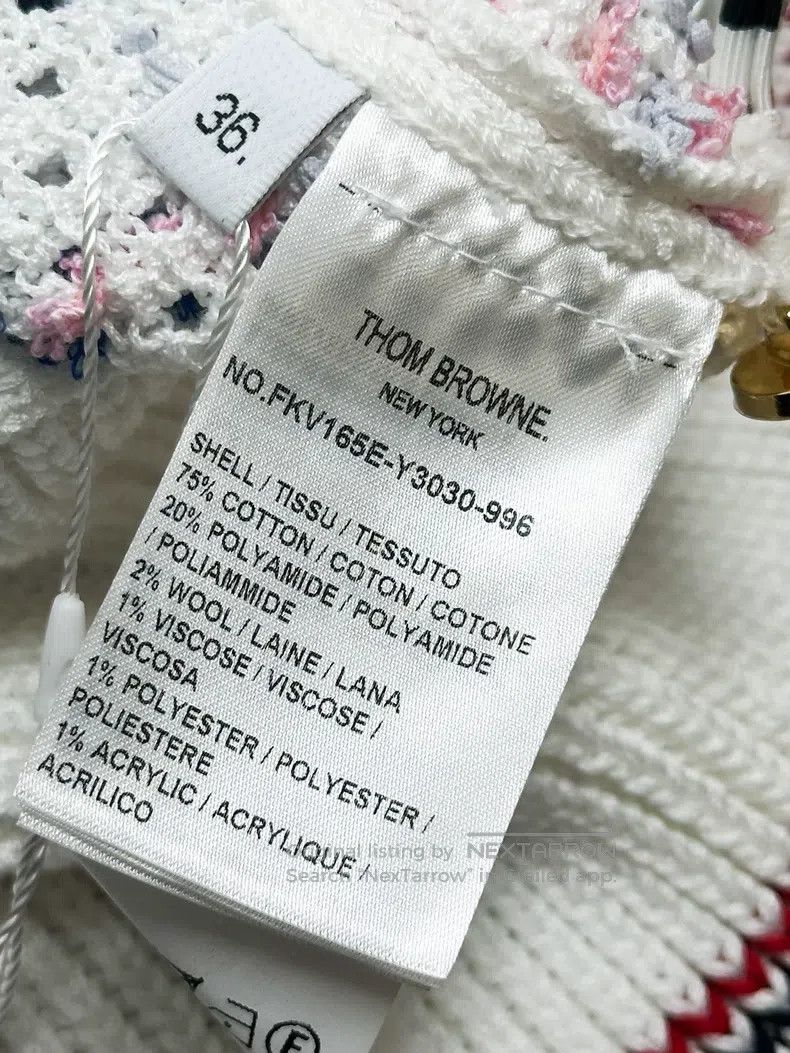 Thom Browne Thom Browne White Colorful Plaid Knit Vest Size XS / US 0-2 / IT 36-38 - 5 Thumbnail