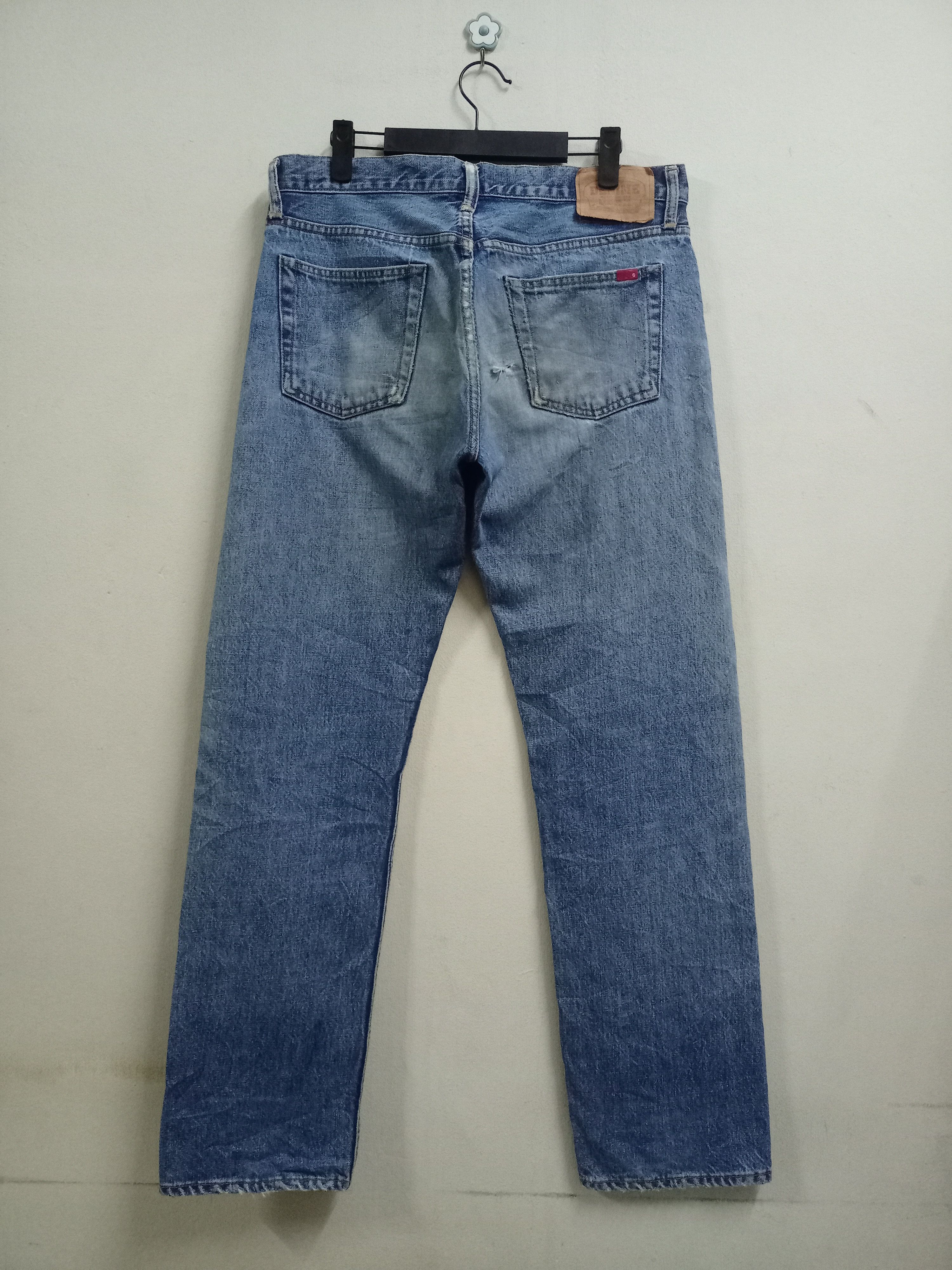 Denime Vintage Denime Japan Patched Distressed Loose Jeans 33x31 Size US 33 - 13 Thumbnail