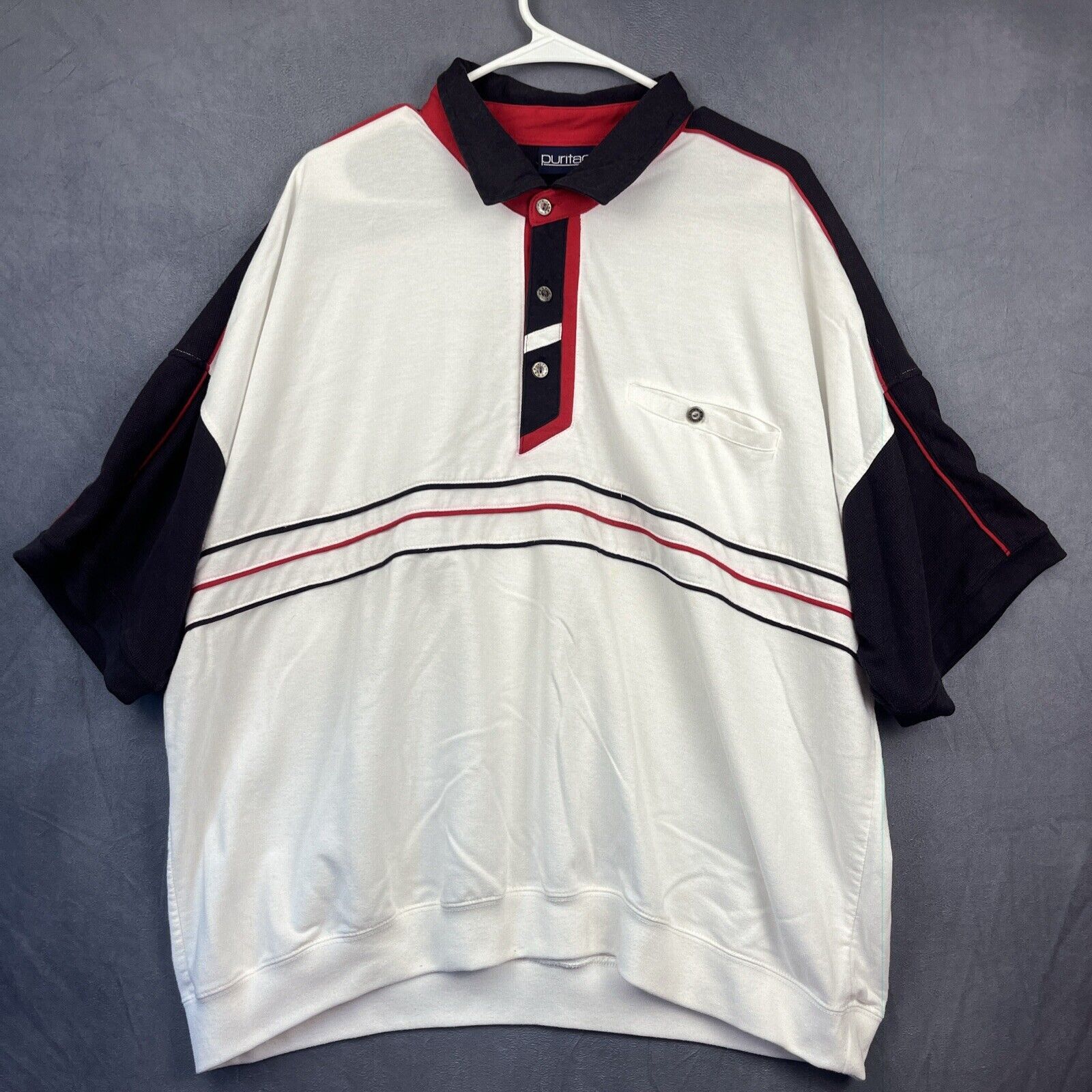 Puritan Puritan Vintage Polo Shirt Men's 3XL Polo Golf Preppy Short Size US XXL / EU 58 / 5 - 1 Thumbnail