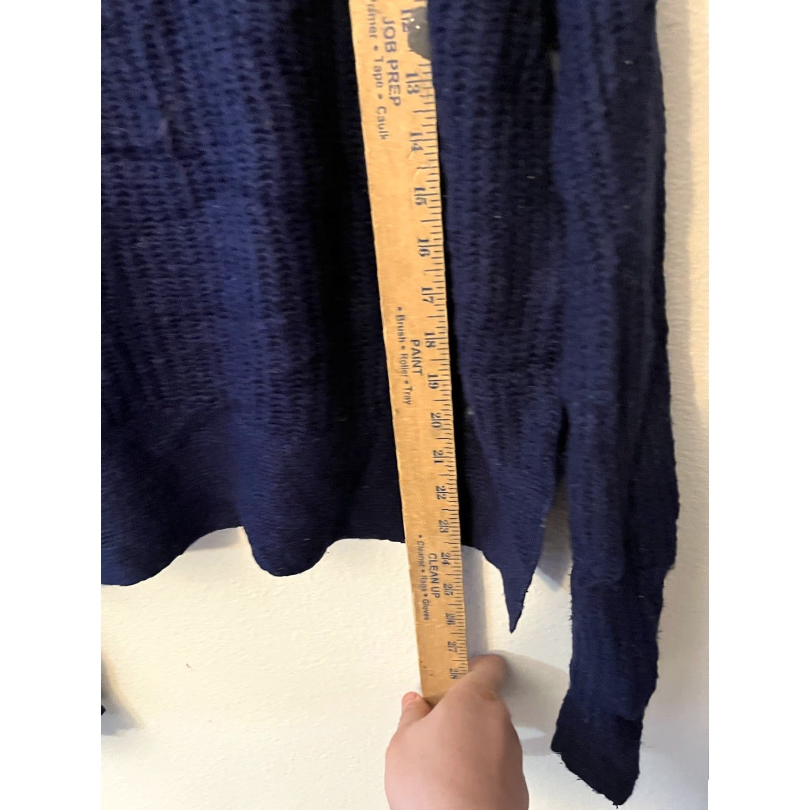 Vintage US Polo Assn Womens Sweater M Blue Long Sleeve Pullover Knit Ribbed Embroidered Logo Waist Turtleneck Size M / US 6-8 / IT 42-44 - 4 Thumbnail