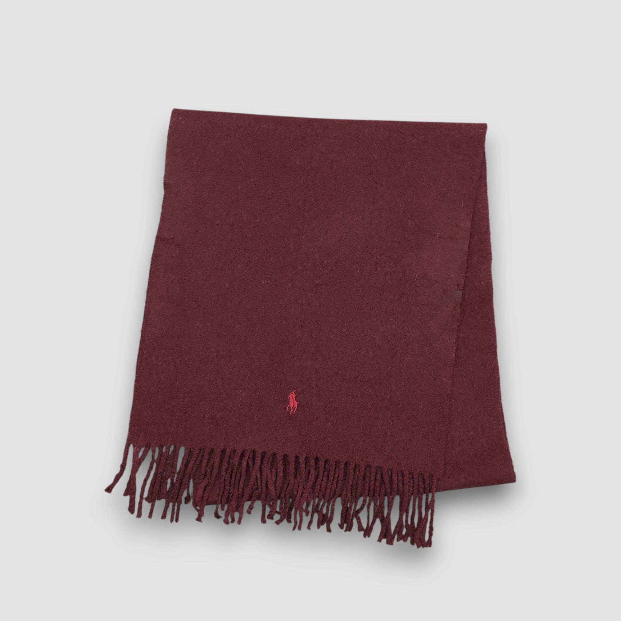 Polo Ralph Lauren Vintage 90s Polo Ralph Luaren Scarf Muffler Wool Scarves Size ONE SIZE - 2 Thumbnail