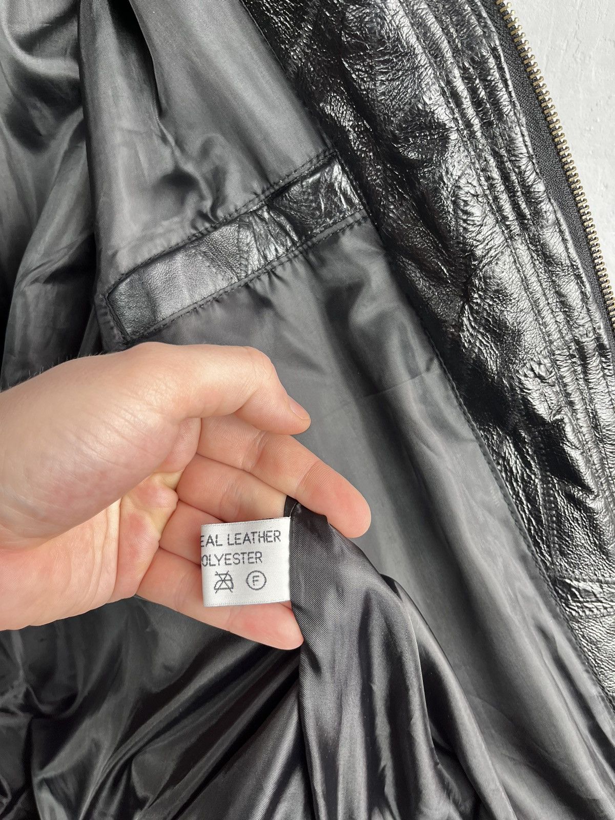 Genuine Leather × Vintage Vintage Leather Jacket bomber size L Size US L / EU 52-54 / 3 - 17 Thumbnail