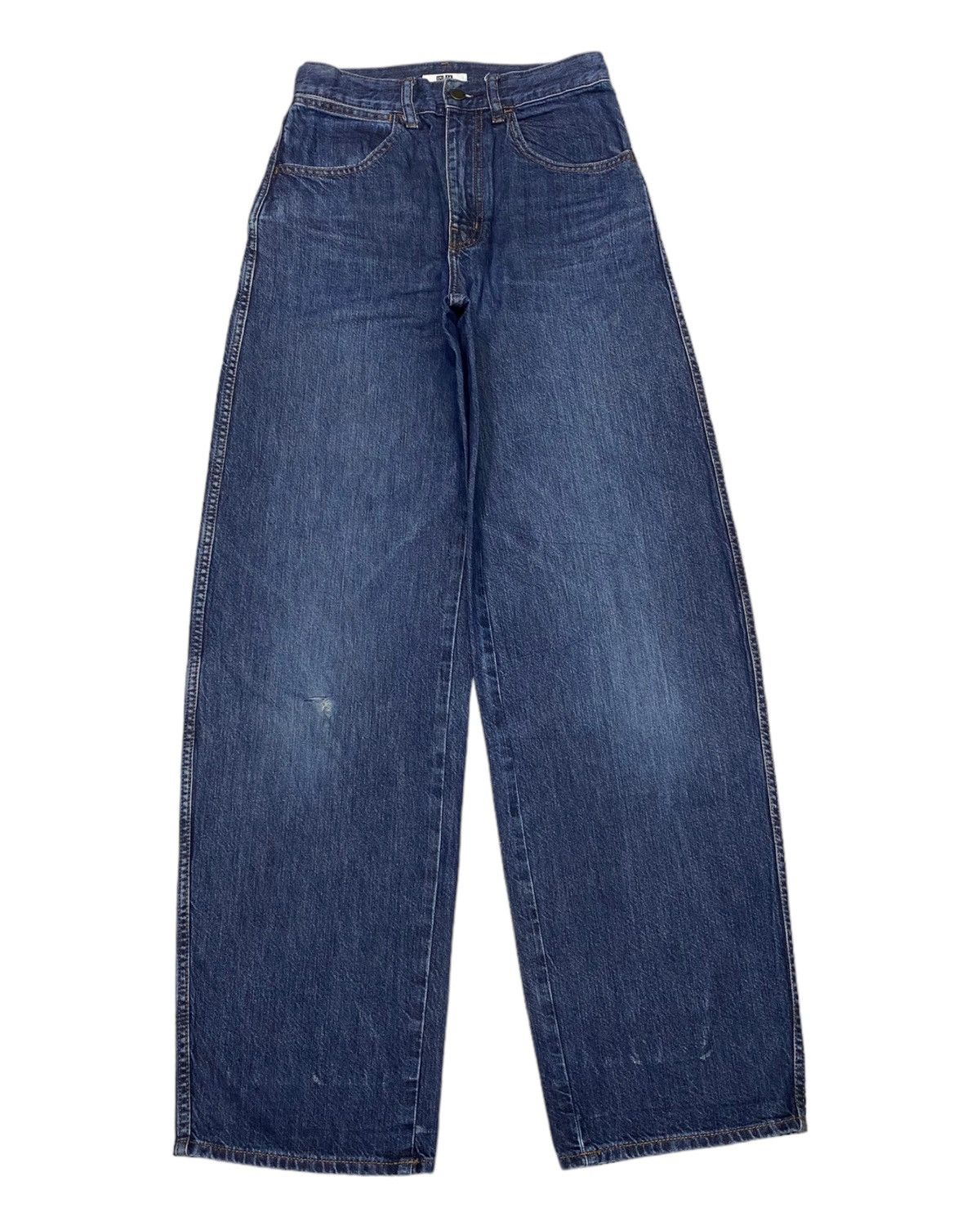 image of Christophe Lemaire x Lemaire Uniqlo Lemaire Wide Baggy Denim Jeans in Blue, Men's (Size 26)