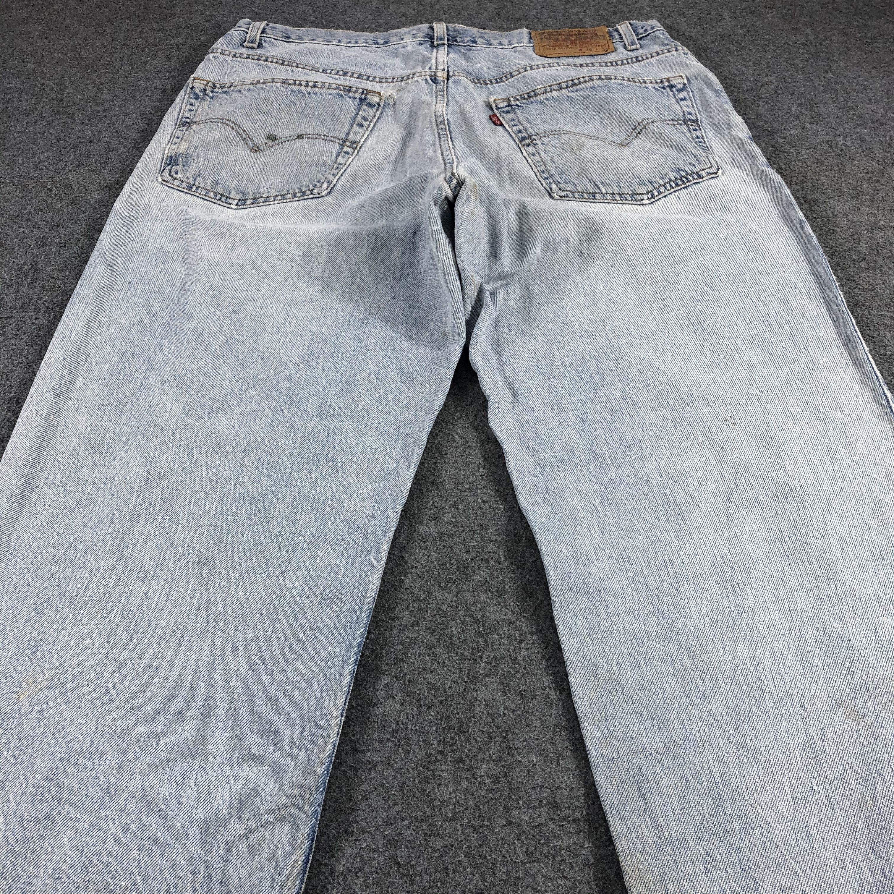 Levi's × Vintage Vintage 90s Light Wash Levis Jeans-JM1465 Size US 37 - 4 Thumbnail
