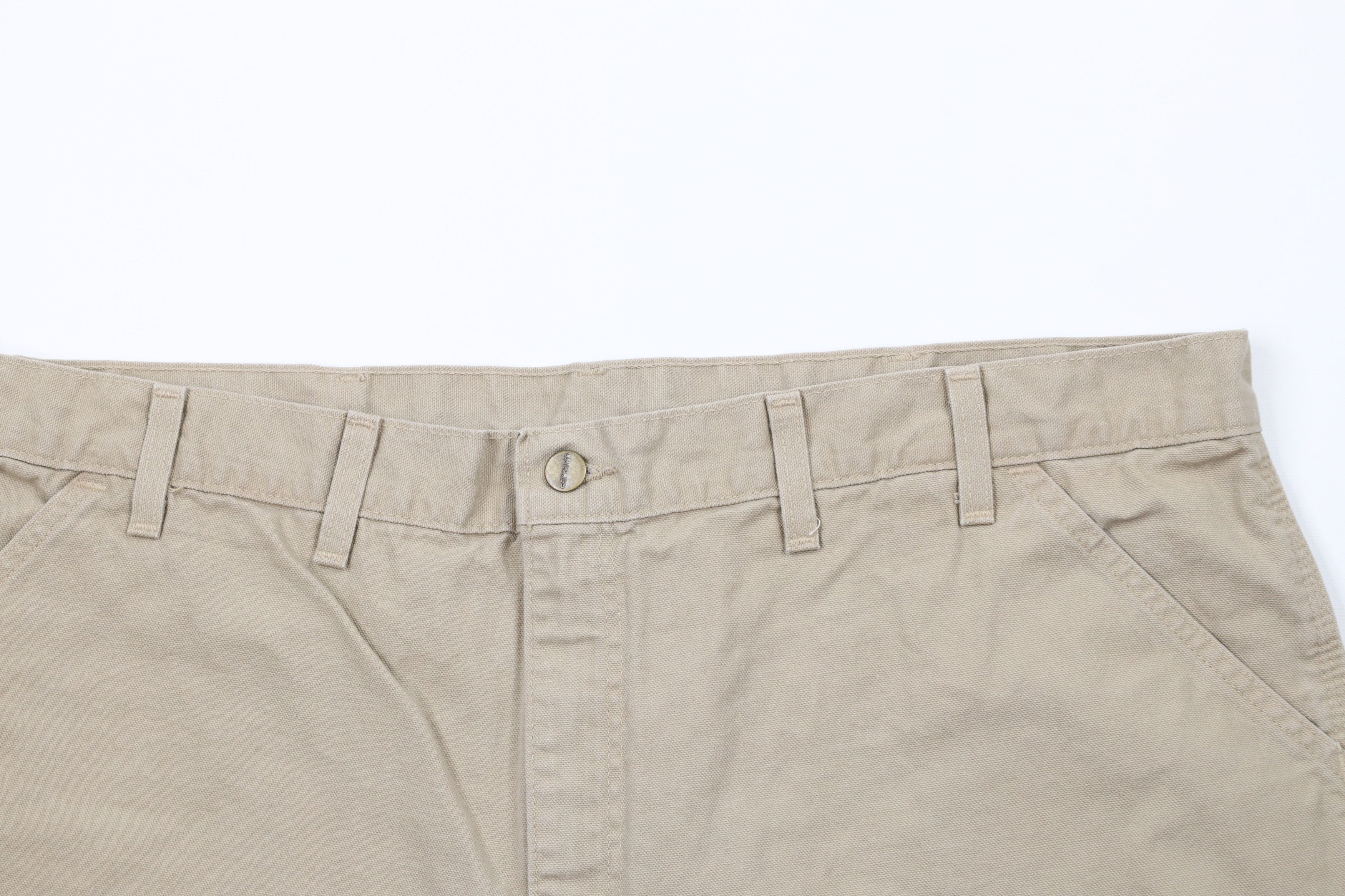 Carhartt × Vintage Vintage Y2K 2000 Carhartt Above Knee Shorts Beige USA Size US 44 / EU 60 - 2 Thumbnail