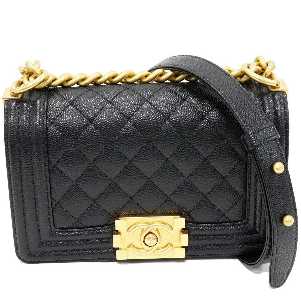 Chanel Chanel Chanel Boy Chanel Caviar 2way Shoulder Bag Leather Shoulder Bag A67085 DUTY FREE for USA Size ONE SIZE - 1 Thumbnail