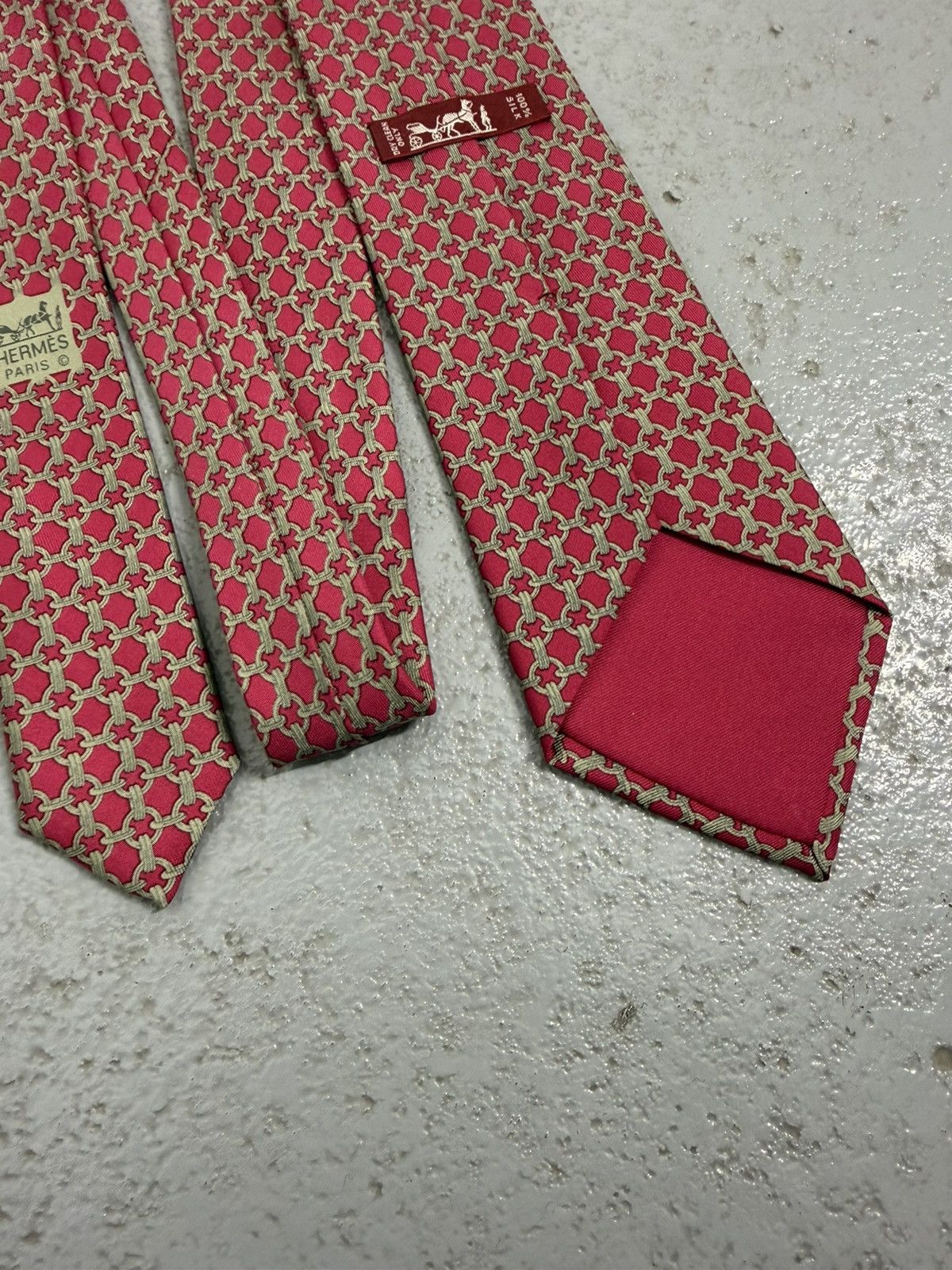 Hermes Hermes Silk Tie Size ONE SIZE - 7 Thumbnail