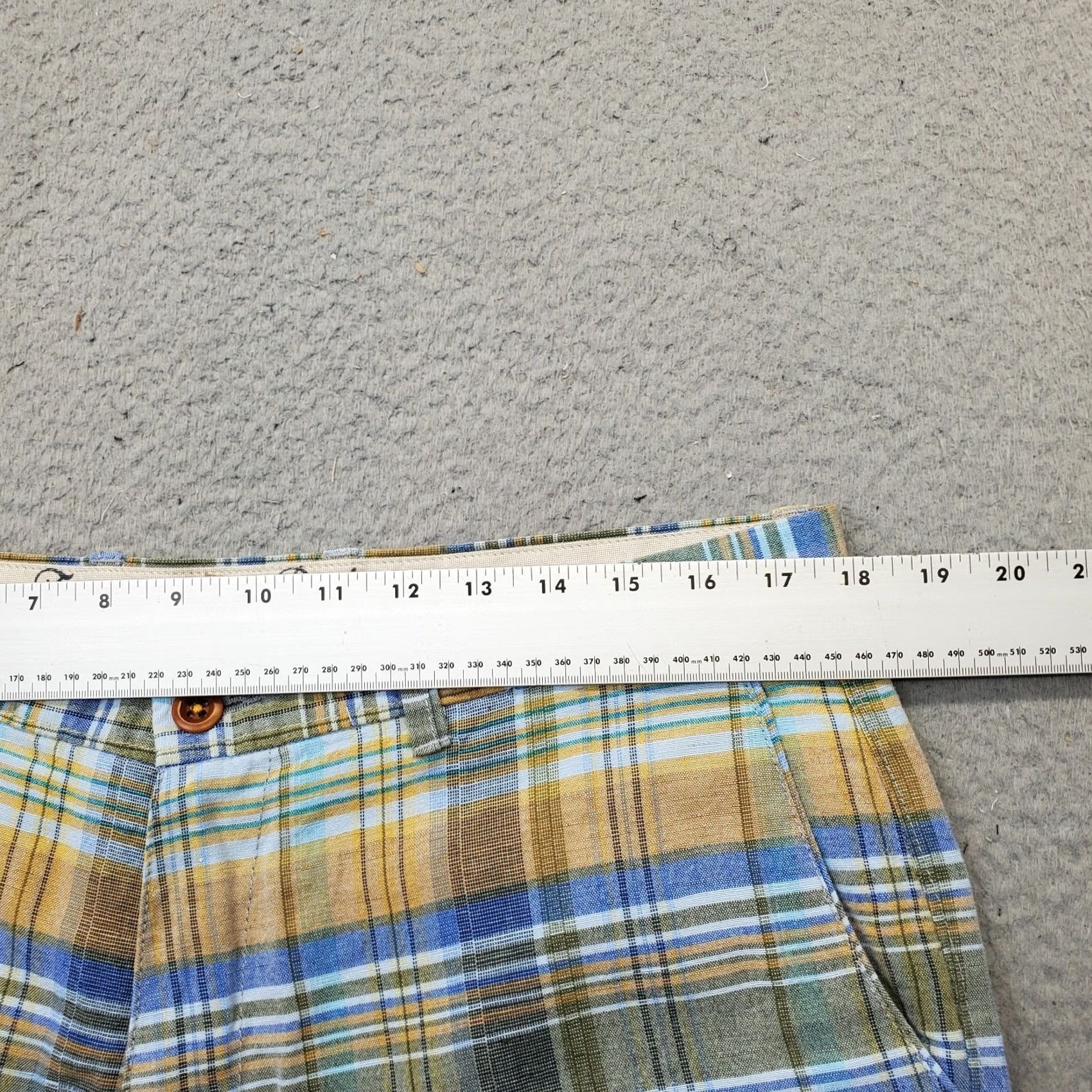 Tommy Bahama Tommy Bahama Chino Shorts Mens 34 Multi Linen Blend Plaid Slash Pocket Size US 34 / EU 50 - 5 Thumbnail