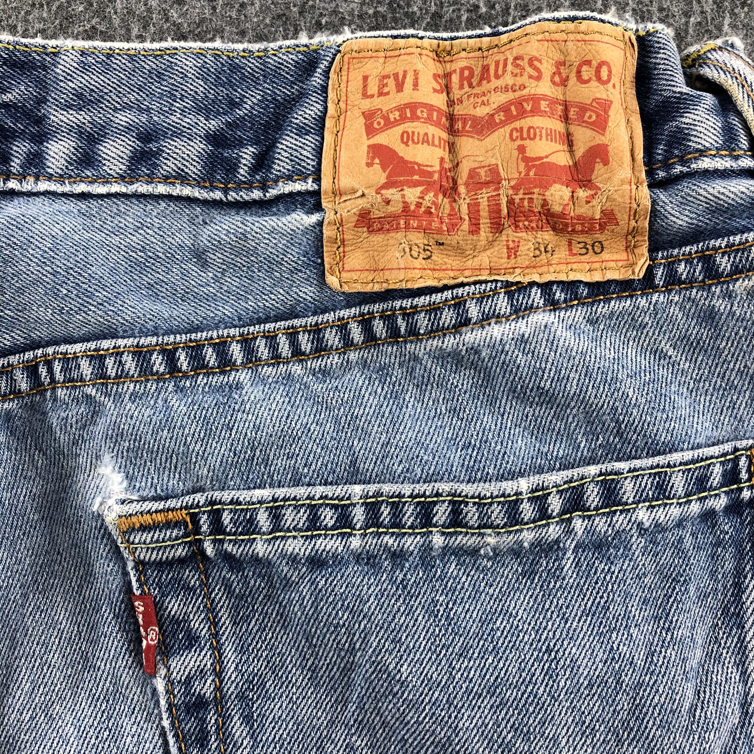 Levi's Vintage Light Wash Levis 505 Jeans- J1338 Size US 34 / EU 50 - 5 Thumbnail