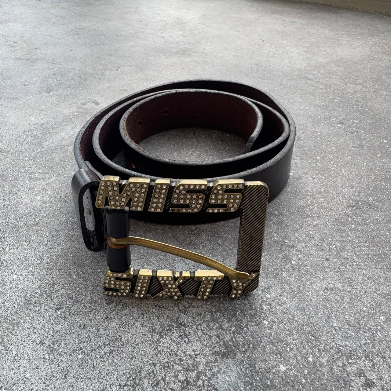 Miss Sixty Miss Sixty 2000's Vintage Glam Leather Belt Size ONE SIZE - 1 Thumbnail