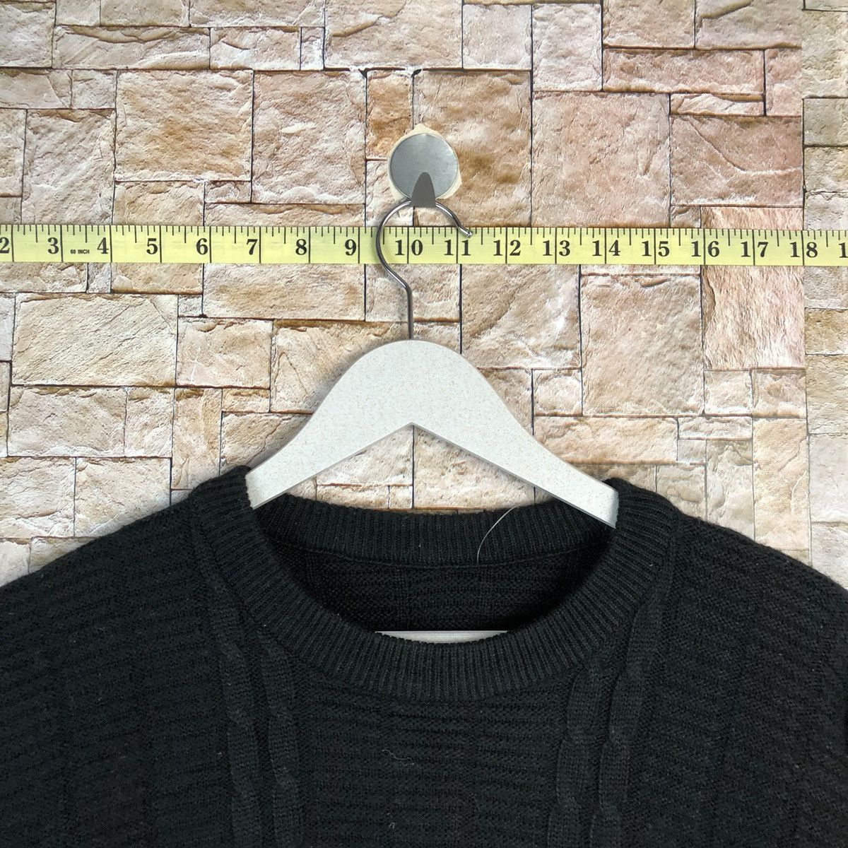 Homespun Knitwear × Japanese Brand × Vintage Japanese Brand Black cable Knitwear #A1082 Size US M / EU 48-50 / 2 - 4 Thumbnail