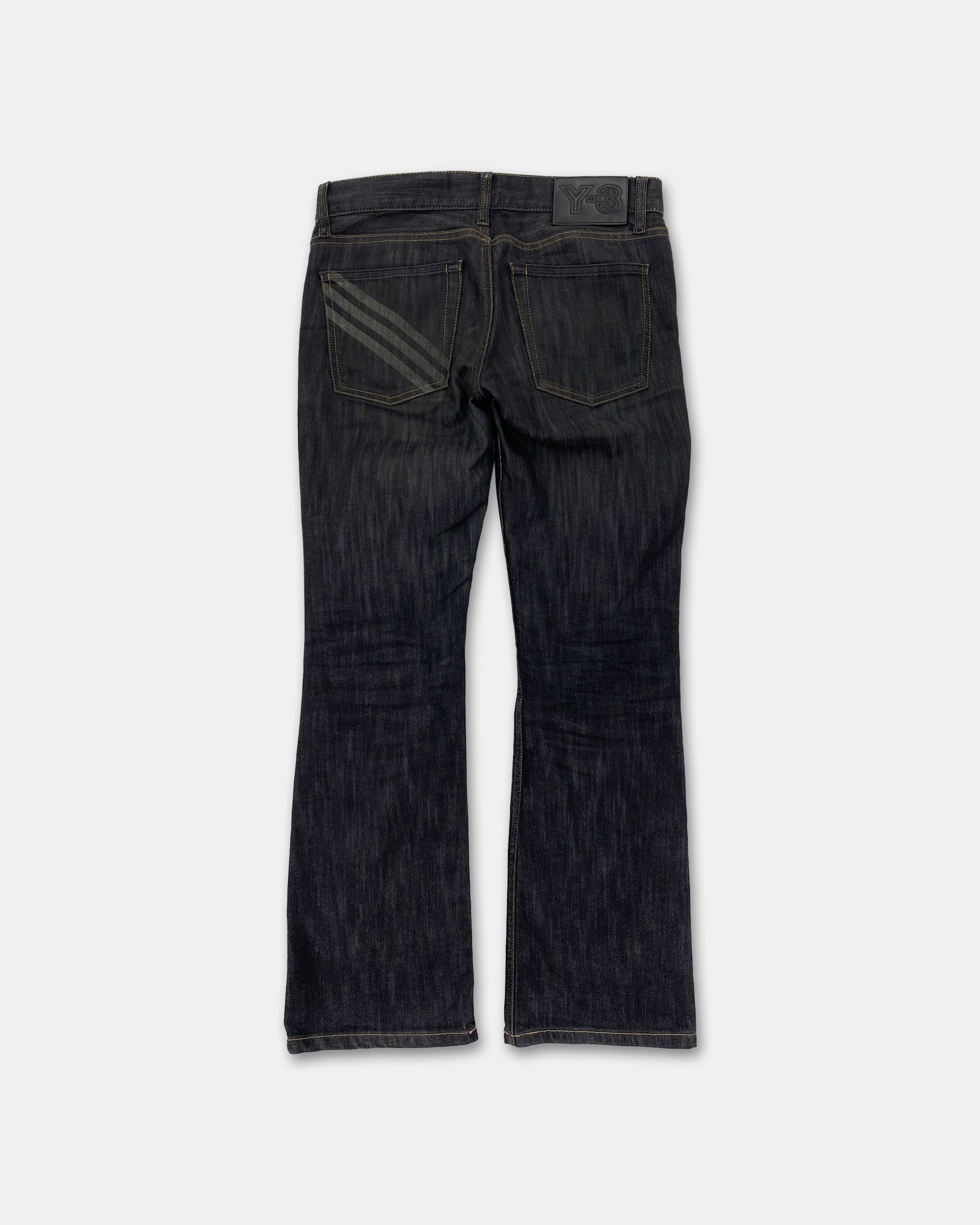 image of Y 3 Y-3 Ss2007 Low Waist Denim in Dark Grey, Women's (Size 27)
