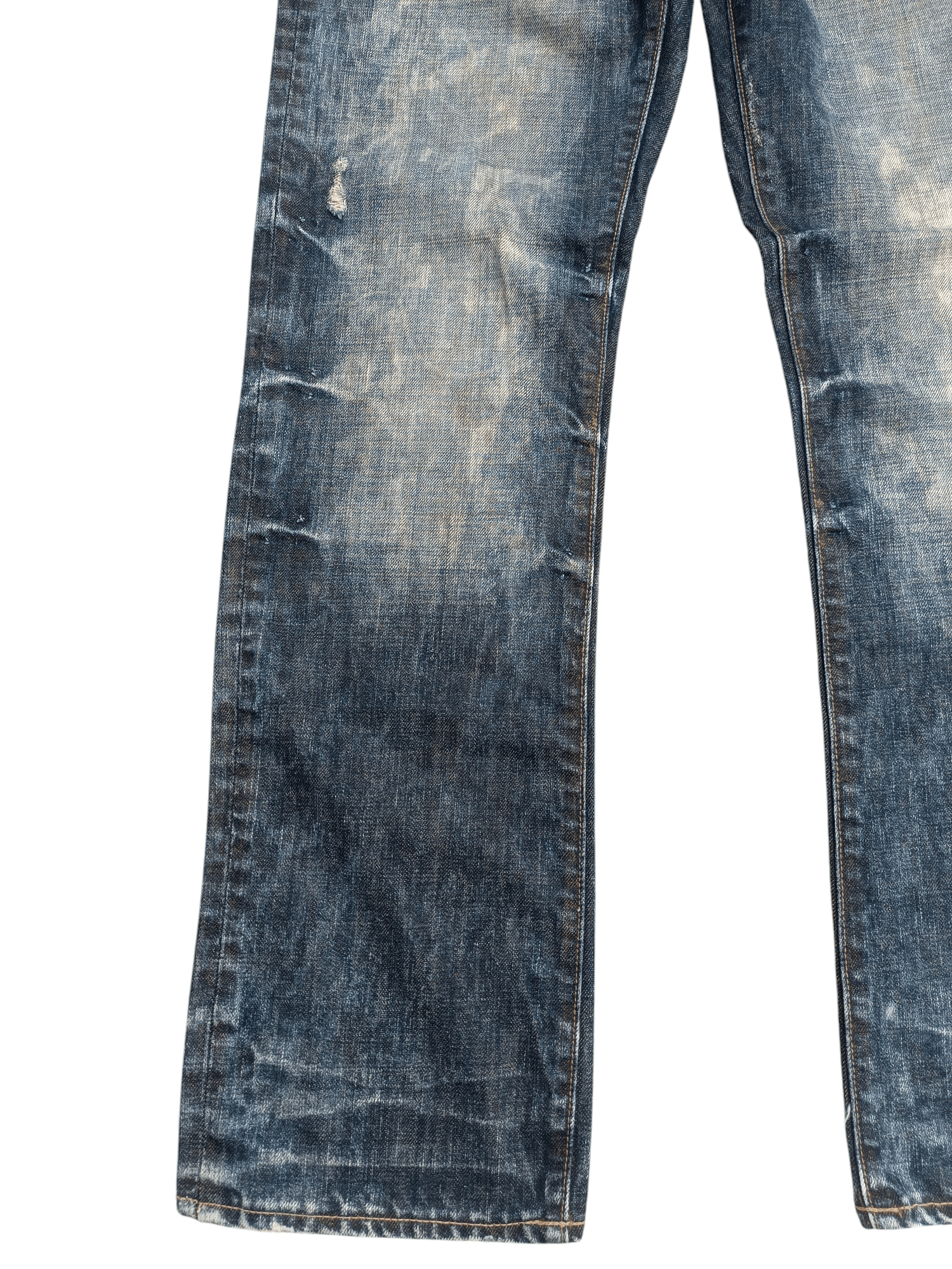 Tornado Mart STRIVERS & CO UNION MADE TIE DYE DISTRESSED WHISKERS FADED Size US 30 / EU 46 - 5 Thumbnail