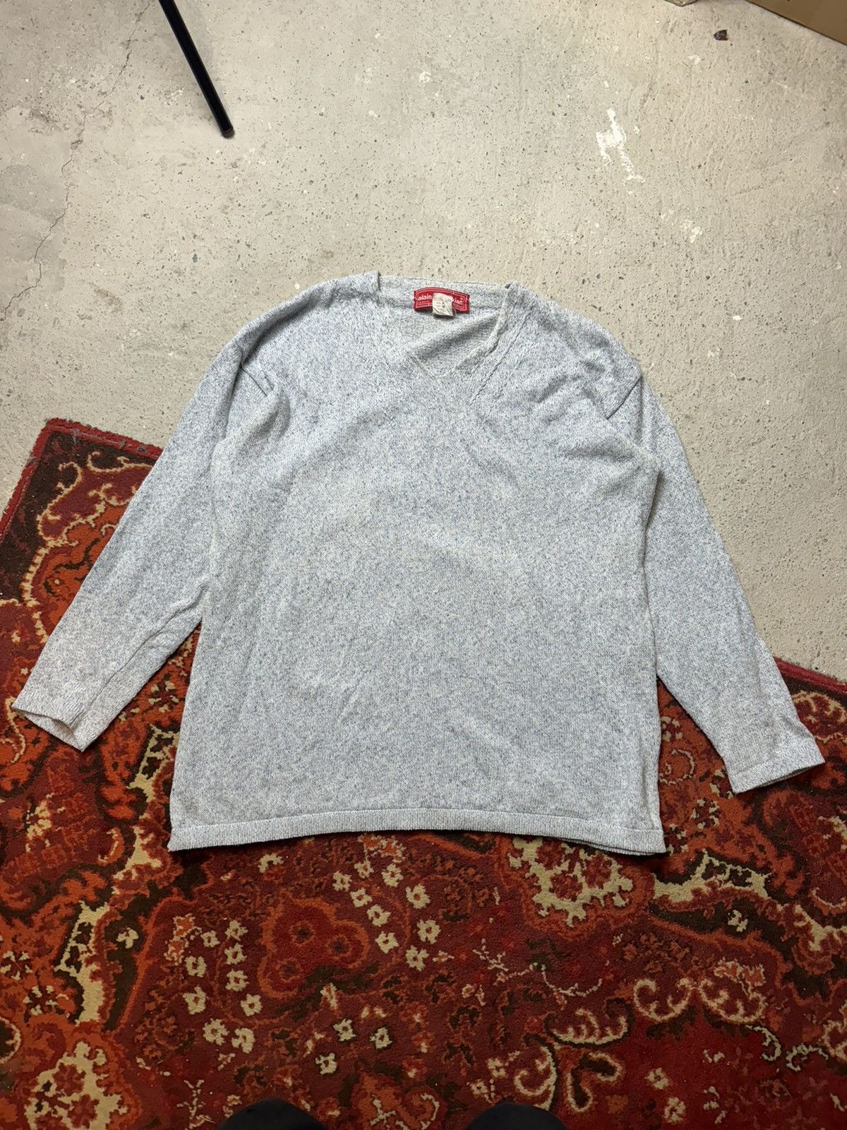 Designer × Vintage Vintage Y2K Aiain Manoukian Designer Knitted Avantgarde Swee Size US M / EU 48-50 / 2 - 1 Thumbnail