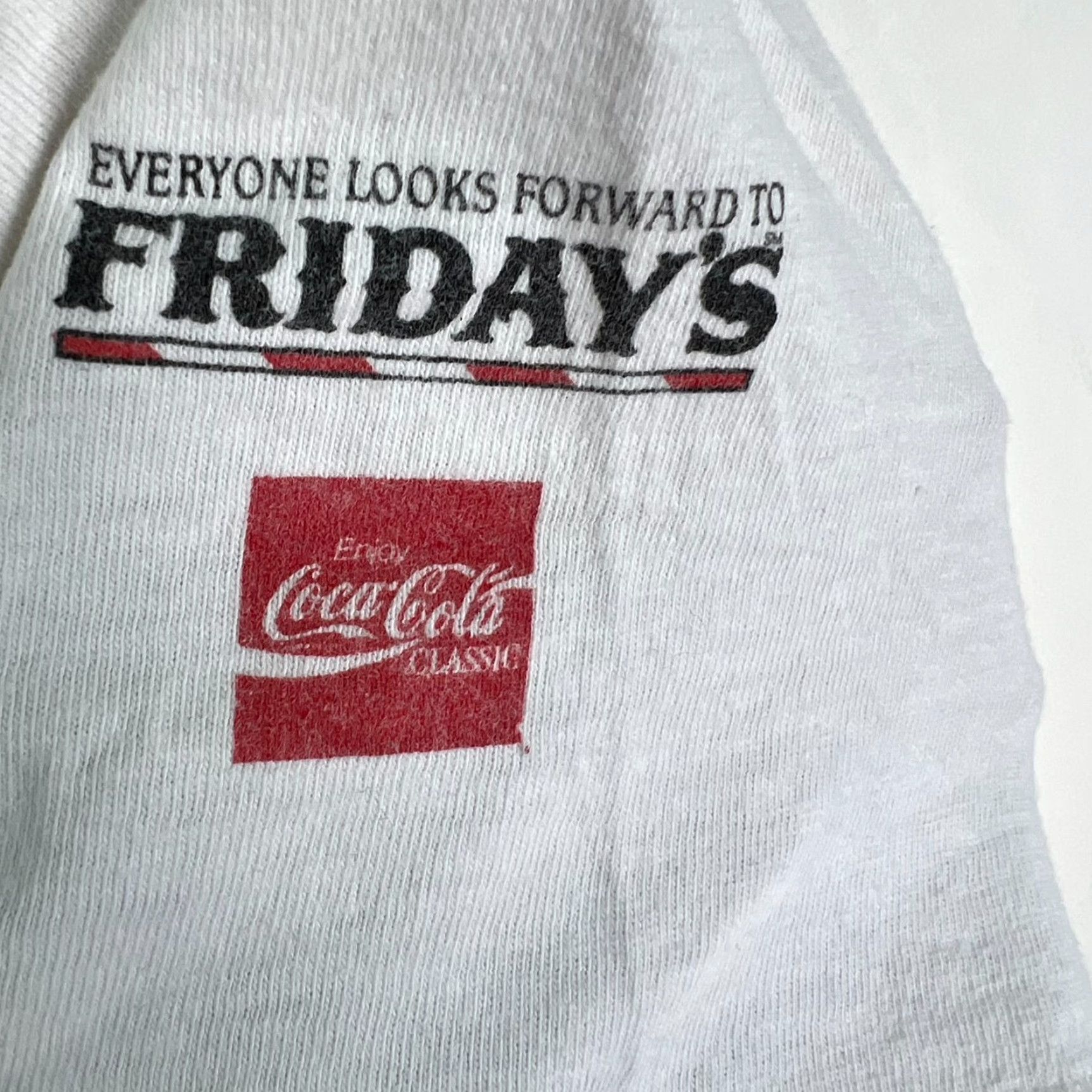 Hanes VINTAGE Hanes TGIF Dallas 1993 March of Dimes Cycling Race T-Shirt Adult Large White Graphic Print 90s Classic Mens Size US L / EU 52-54 / 3 - 4 Thumbnail