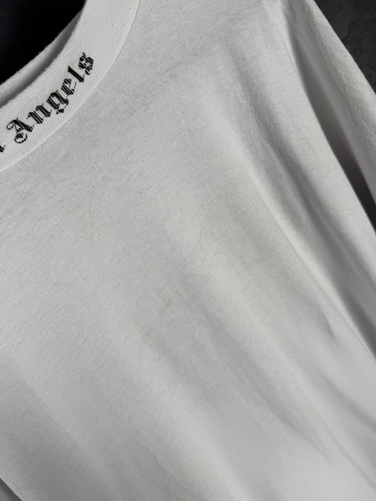 Palm Angels Palm Angels Doubled Logo Oversized Long Sleeve Shirt Size US XL / EU 56 / 4 - 11 Thumbnail