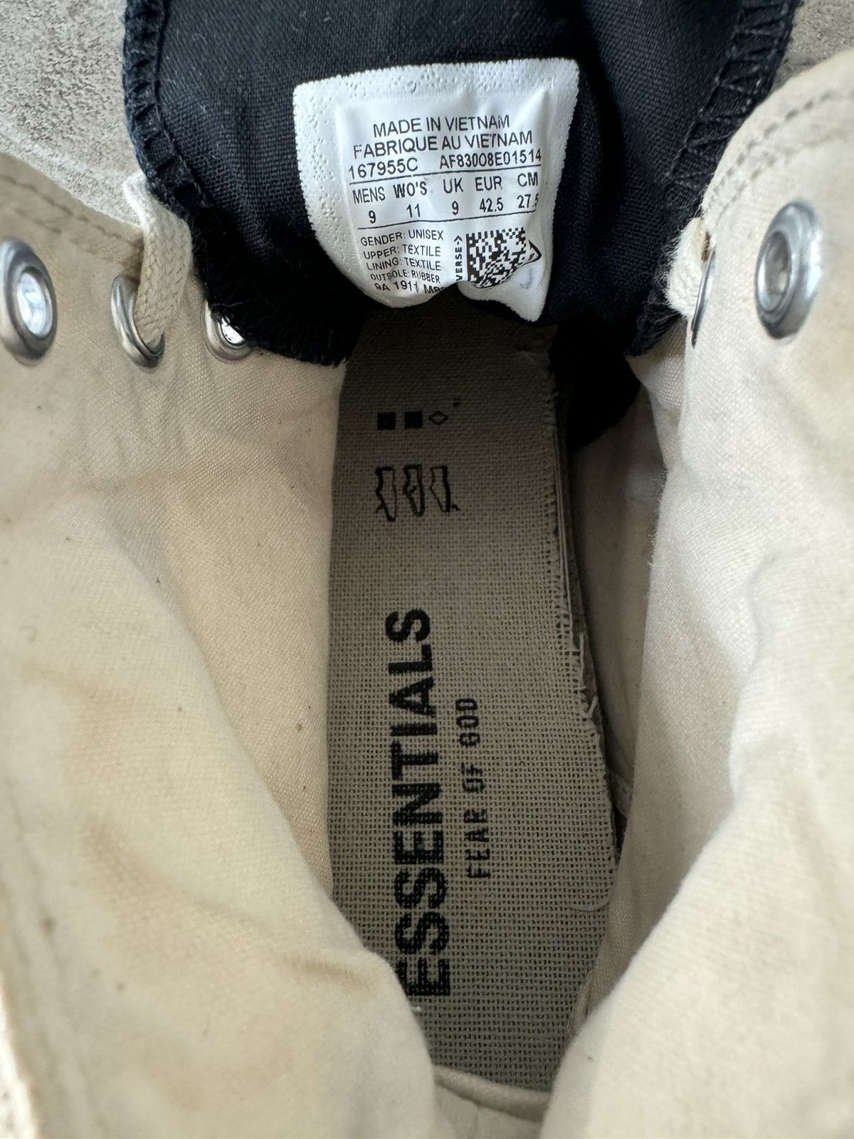 Converse FEAR OF GOD CONVERSE LEATHER CHUCK TAYLOR 70 HI TOP SNEAKER Size US 9 / EU 42 - 5 Thumbnail