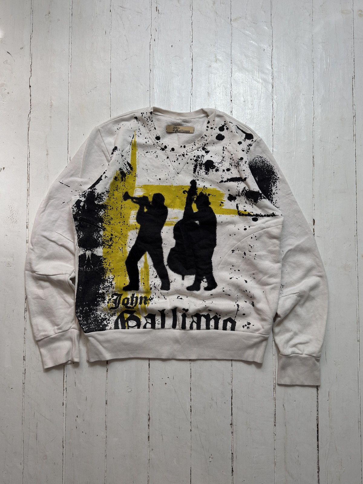 John Galliano VINTAGE JOHN GALLIANO 2000s GRAPHIC SWEATSHIRT Size L / US 10 / IT 46 - 4 Thumbnail