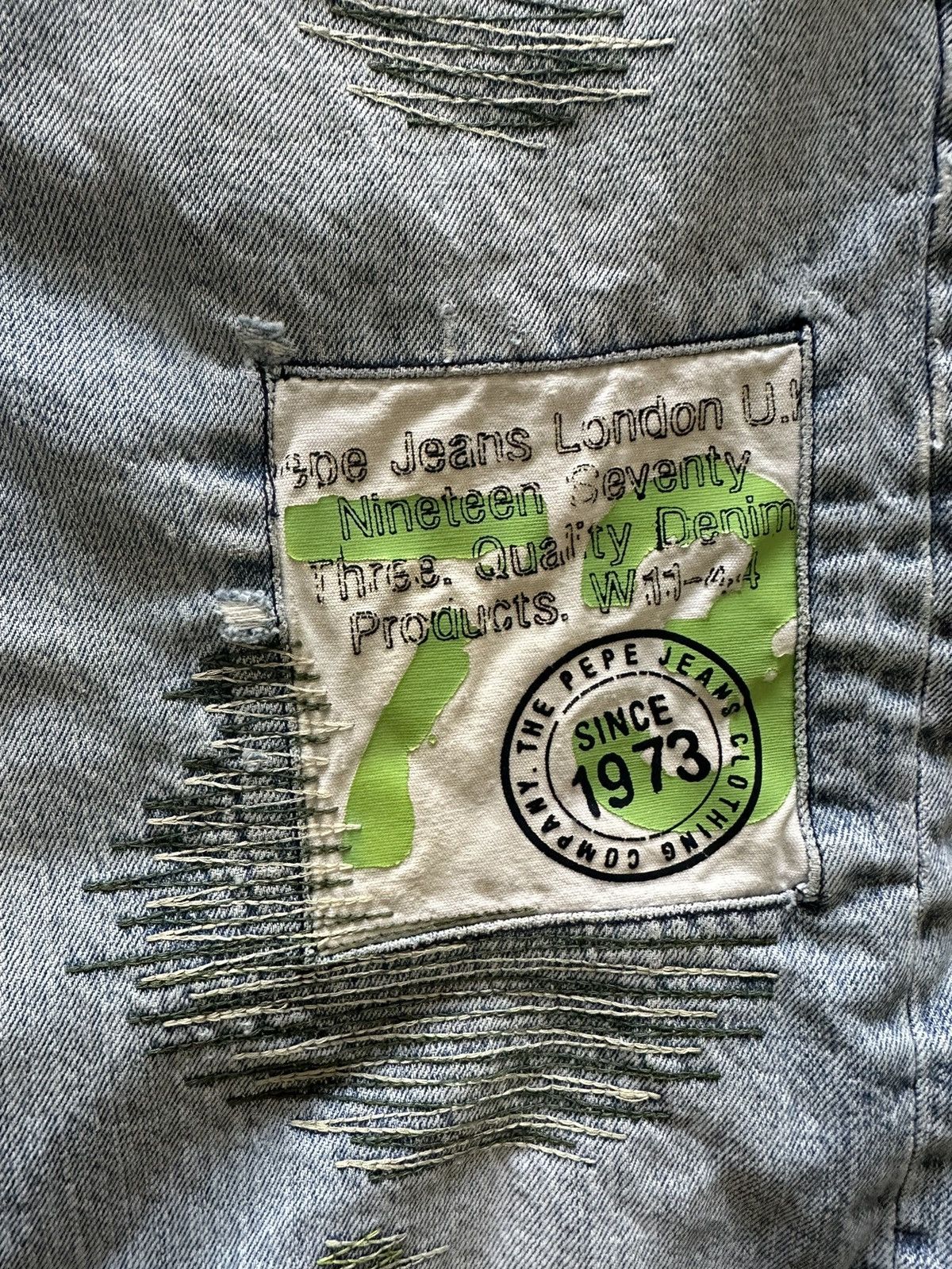 Pepe Jeans × Vintage Vintage 2000s Pepe Jeans Cargo Baggy Utility Rare Y2K Shorts Size US 34 / EU 50 - 4 Thumbnail
