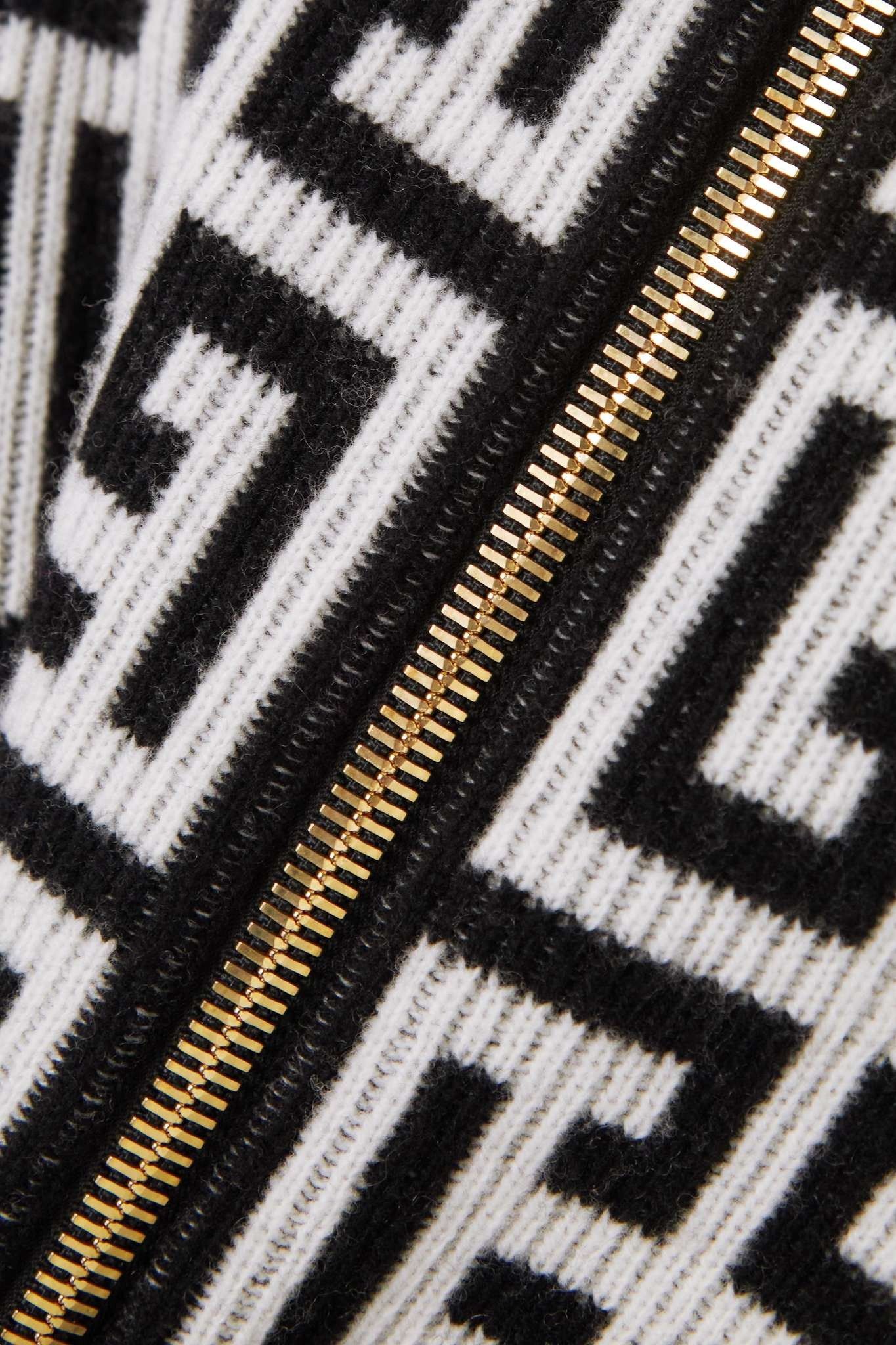 Balmain o1y0625 Cardigan in Black/White Size L / US 10 / IT 46 - 4 Thumbnail