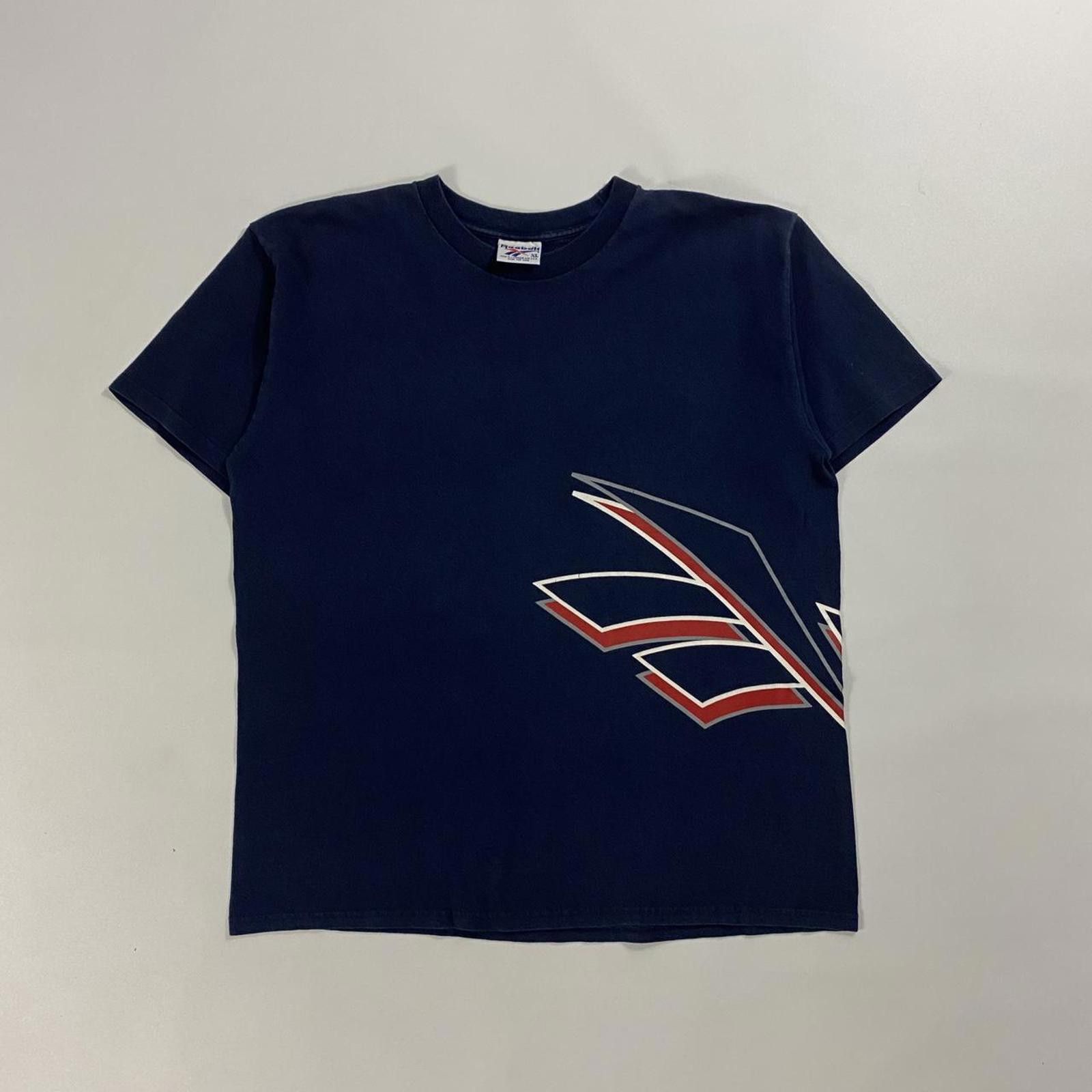 Reebok Vintage 90s Reebok Navy Tee Size US XL / EU 56 / 4 - 1 Thumbnail