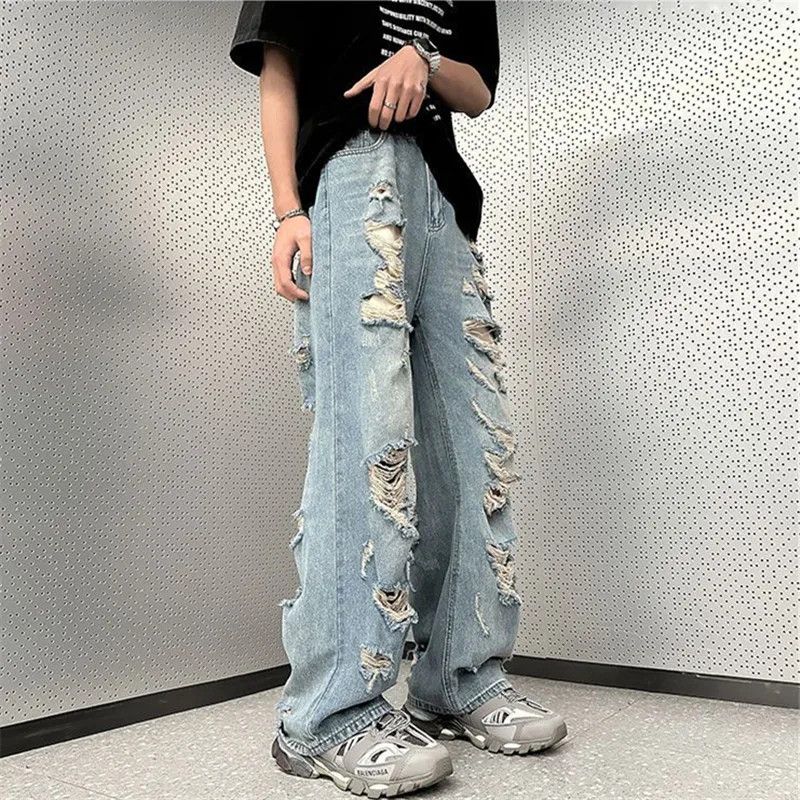Jean × Vintage High Street Ripped Jeans Size US 32 / EU 48 - 1 Thumbnail