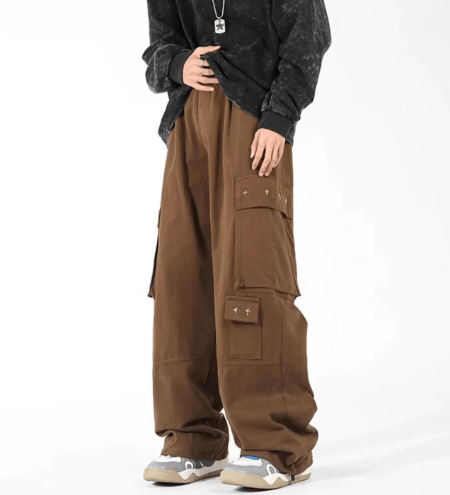 Japanese Brand × Vintage Maillard American wide-leg street casual cargo trousers Size US 32 / EU 48 - 4 Thumbnail