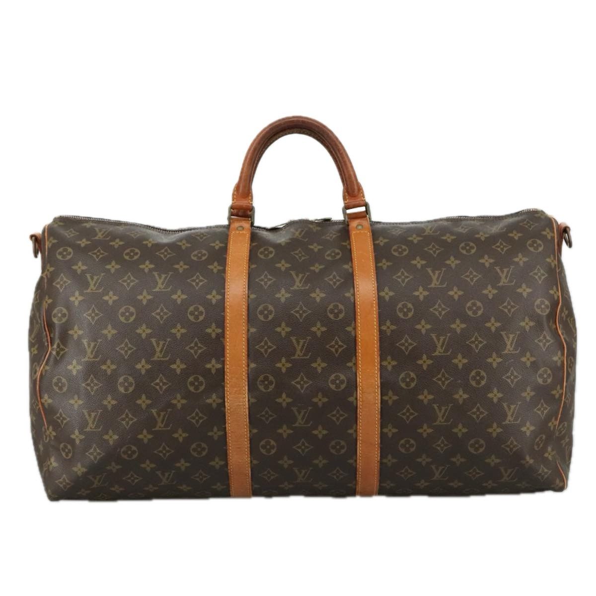 Louis Vuitton Keepall 60 Brown Canvas Travel Bag (Pre-Owned) Size ONE SIZE - 1 Thumbnail