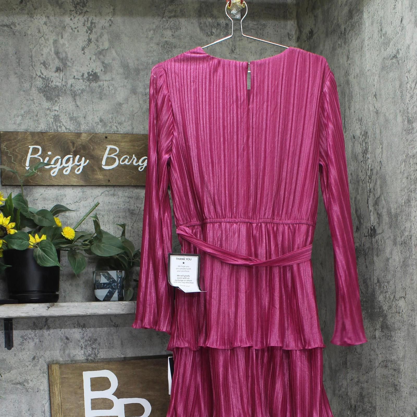 Other Nwt City Studios Pleated Dress 2389mz8at1 Magenta Pink Xl Size XL / US 12-14 / IT 48-50 - 2 Thumbnail