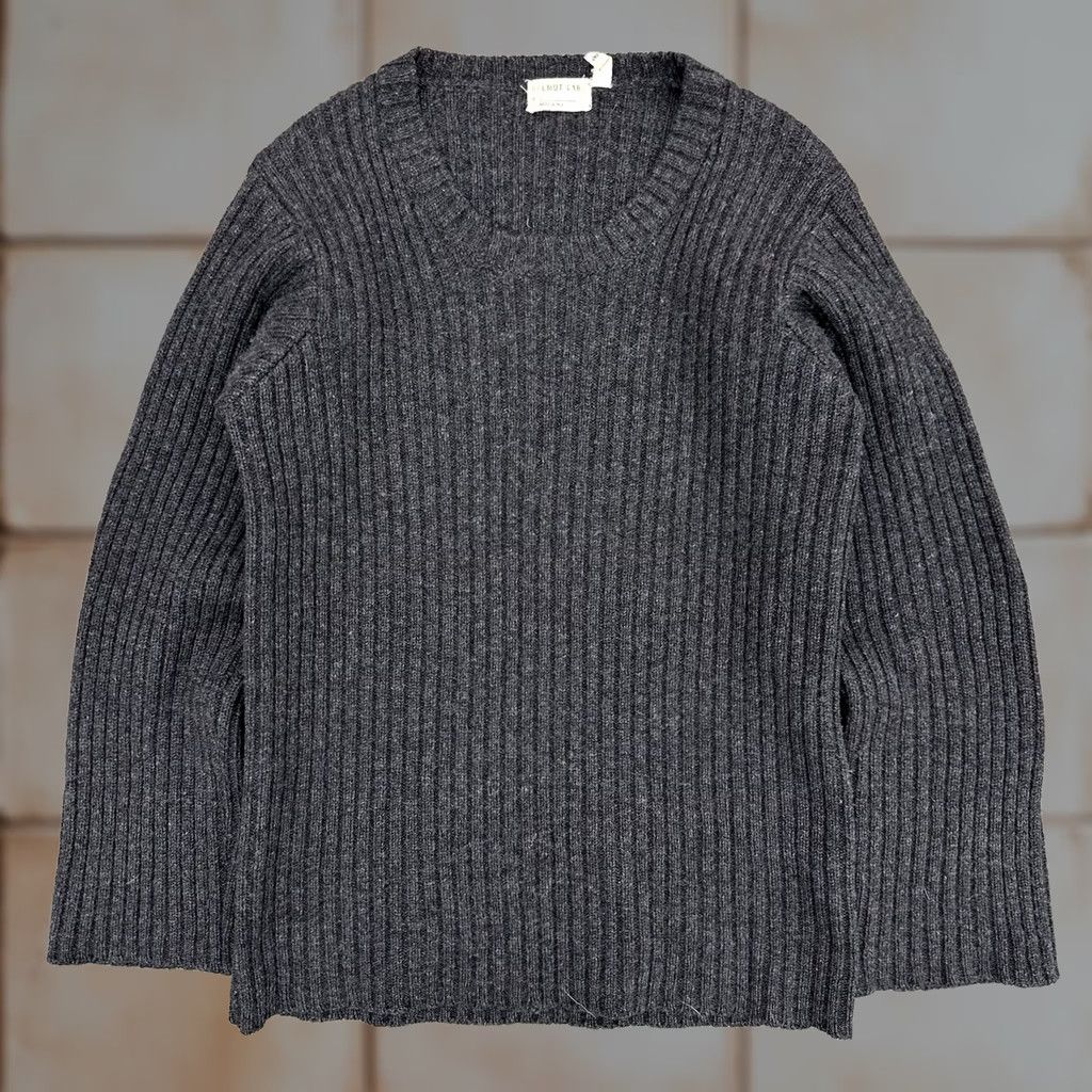 Helmut Lang VINTAGE Helmut Lang Ribbed Wool Long Sleeve Sweater Women's M Black 90s Designer Pullover Ballpark 1998 Size M / US 6-8 / IT 42-44 - 1 Thumbnail