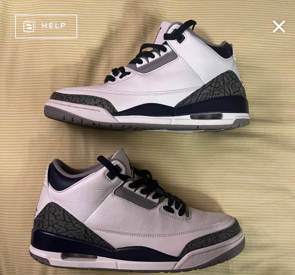 Jordan Brand × Nike Air Jordan 3 Retro Midnight Navy Size US 9.5 / EU 42-43 - 4 Thumbnail