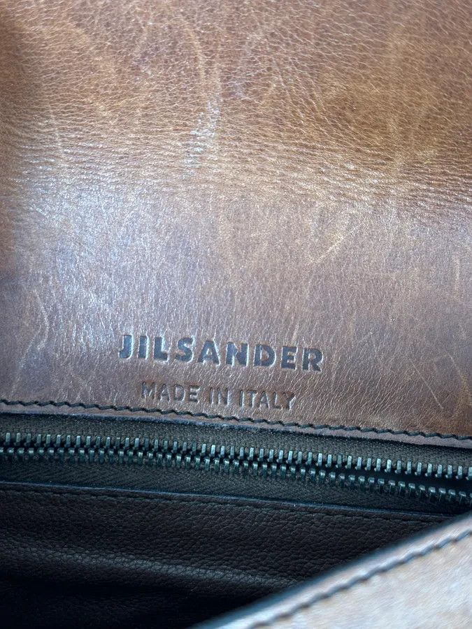 Jil Sander Jil Sander Brown Leather Handle Bag Size ONE SIZE - 11 Thumbnail