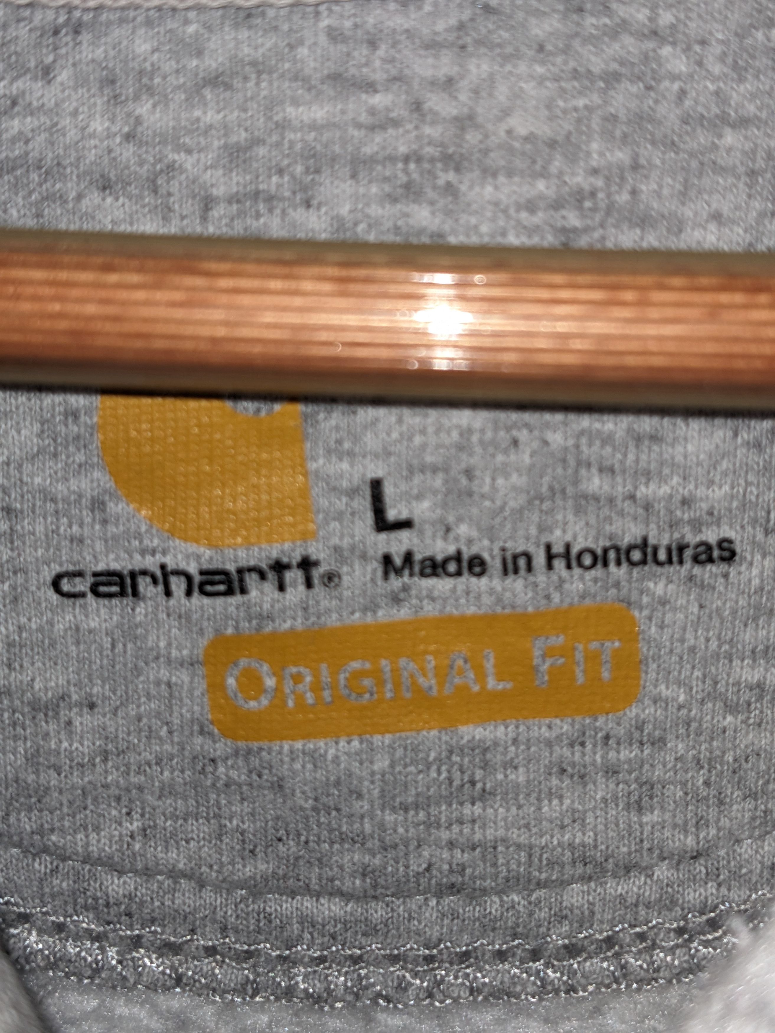 Carhartt × Designer Carhartt Original Fit Gray Large Hoodie Size US L / EU 52-54 / 3 - 4 Thumbnail
