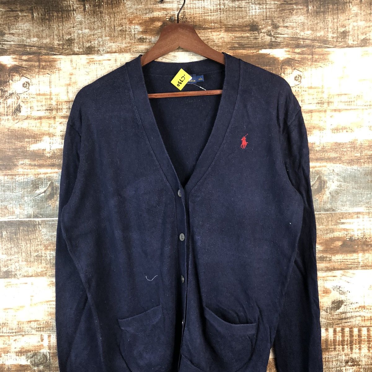 Polo Ralph Lauren DL Polo Ralph Lauren Dark Blue cardigan Knitwear #C730 Size US S / EU 44-46 / 1 - 2 Thumbnail