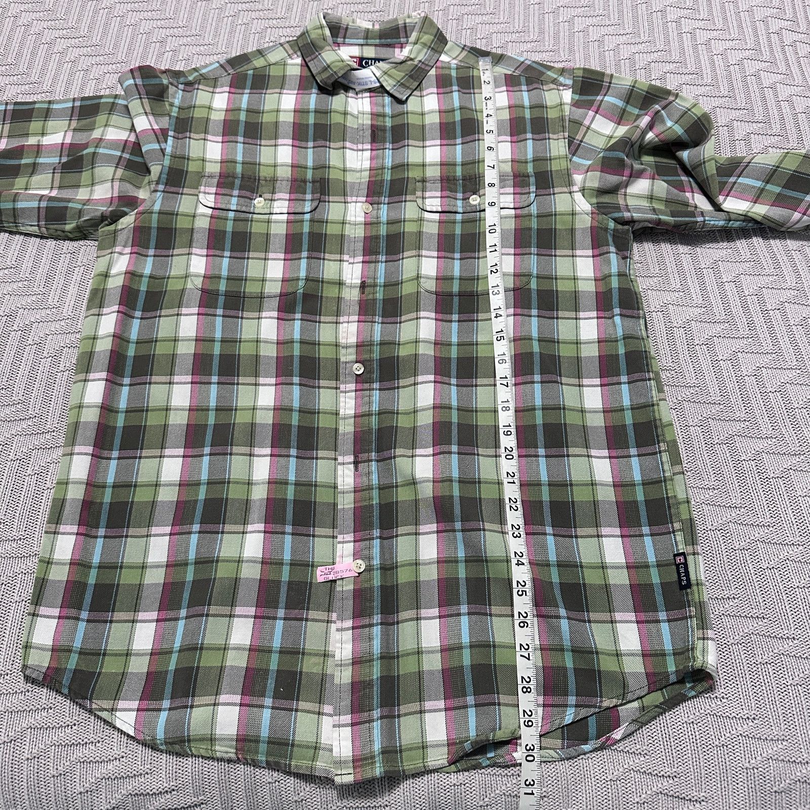 Chaps Chaps green plaid flannel button down Size US M / EU 48-50 / 2 - 7 Thumbnail