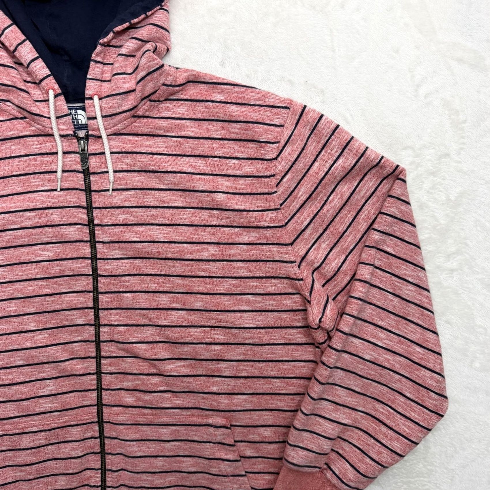 The North Face The North Face Hoodie Hoodie 2XL Red Striped Full Zip Knit Cotton Blend Mens Size US XXL / EU 58 / 5 - 3 Thumbnail