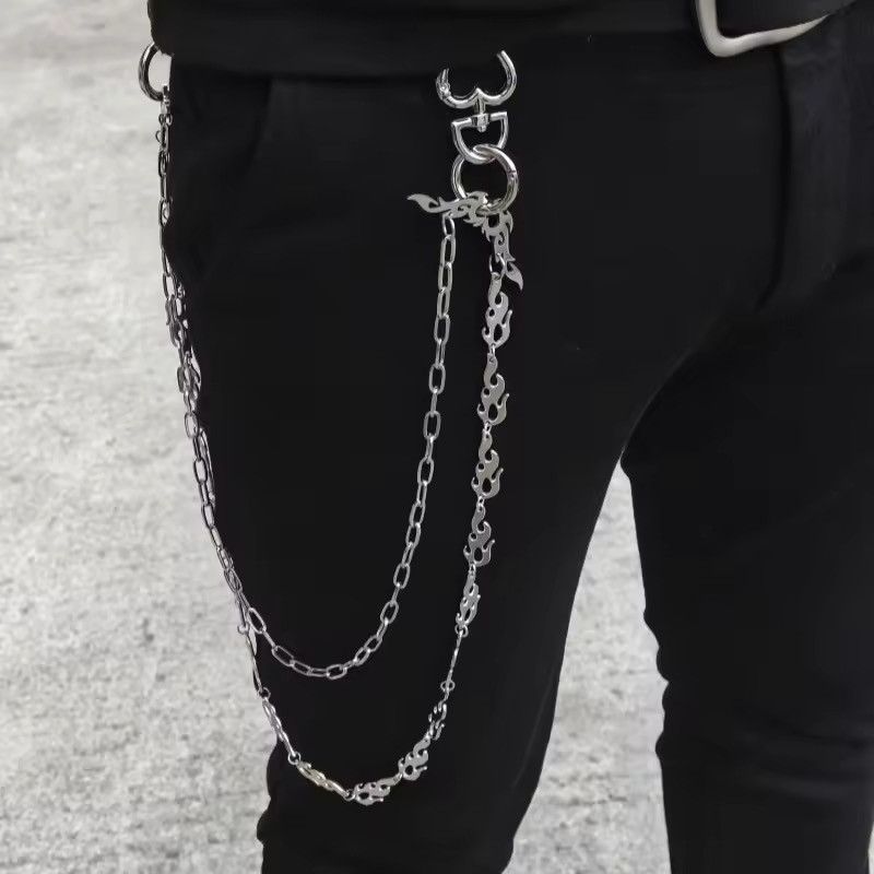 Other Flame Wing Punk Hip Hop Waist Pant Chain Size ONE SIZE - 1 Thumbnail