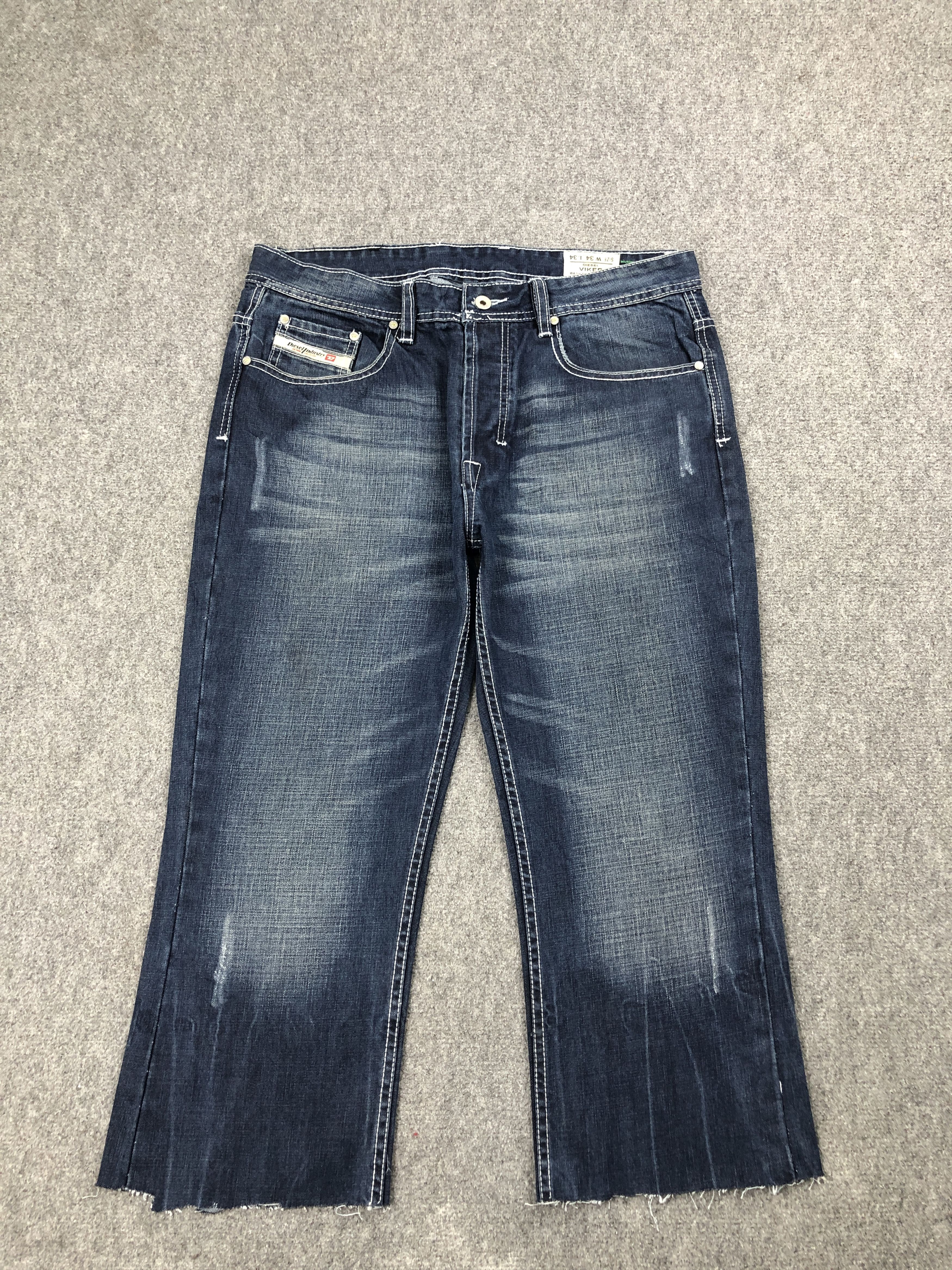 Diesel Vintage Diesel Seditionaries Style Cropped Jeans DP2479 Size US 33 - 1 Thumbnail