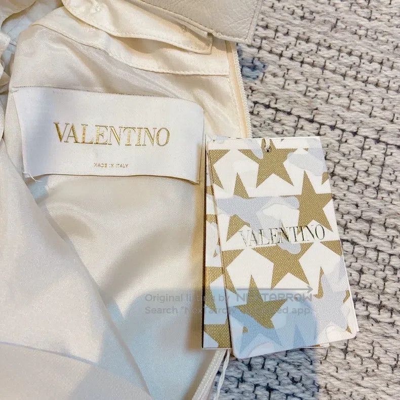 Valentino Valentino Off-white stand-up collar patchwork dress Size M / US 6-8 / IT 42-44 - 6 Thumbnail