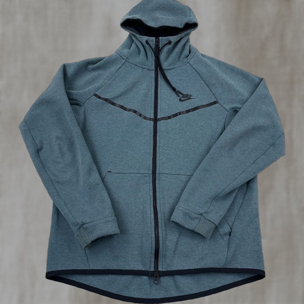 Nike Nike Hoodie Adult Medium Green Black Full ZIp Tech FLeece Performance Men Size US M / EU 48-50 / 2 - 1 Thumbnail