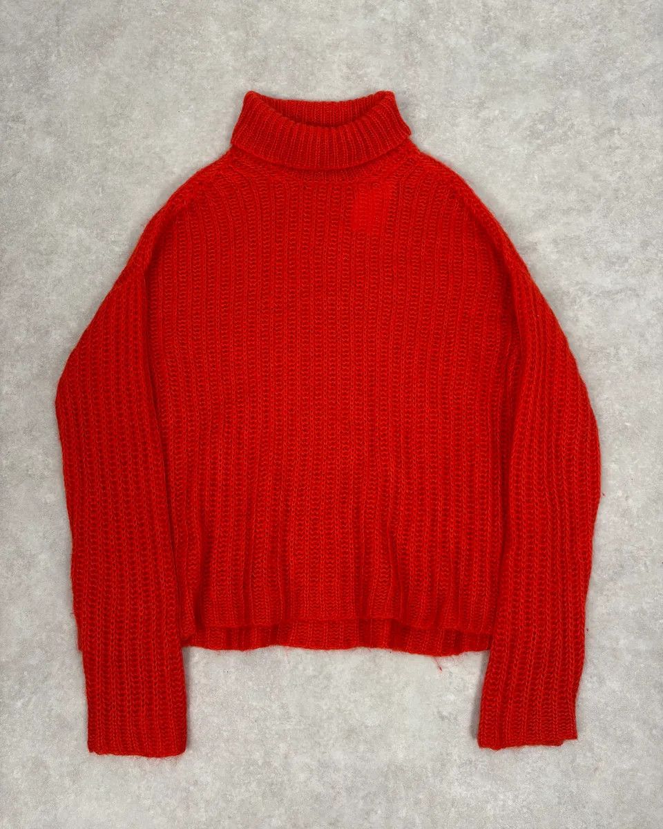Marni FW2019 Marni Red Mohair Turtleneck Sweater Size US S / EU 44-46 / 1 - 1 Thumbnail