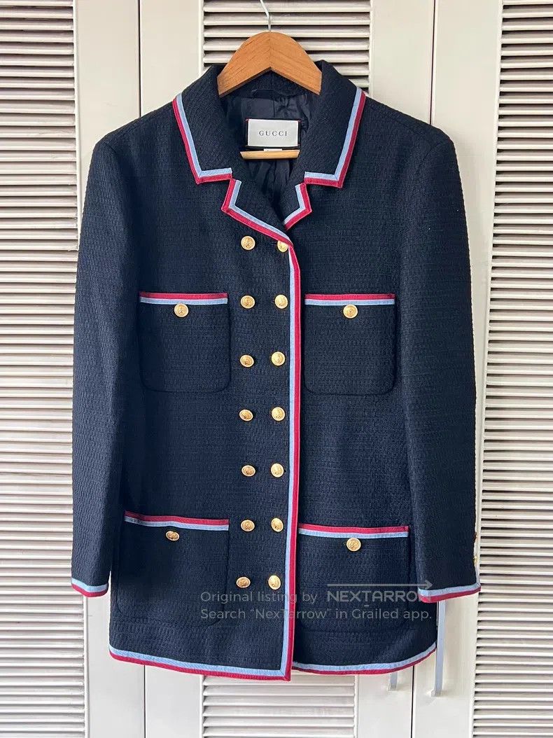 Gucci Gucci Tweed coat Size XS / US 0-2 / IT 36-38 - 1 Thumbnail