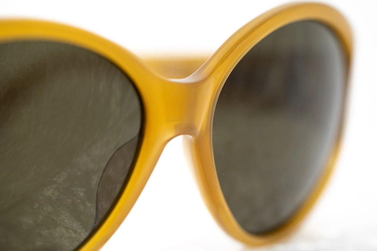 Ann Demeulemeester Ann Demeulemeester Sunglasses Oversized Honey and Green Size ONE SIZE - 10 Thumbnail