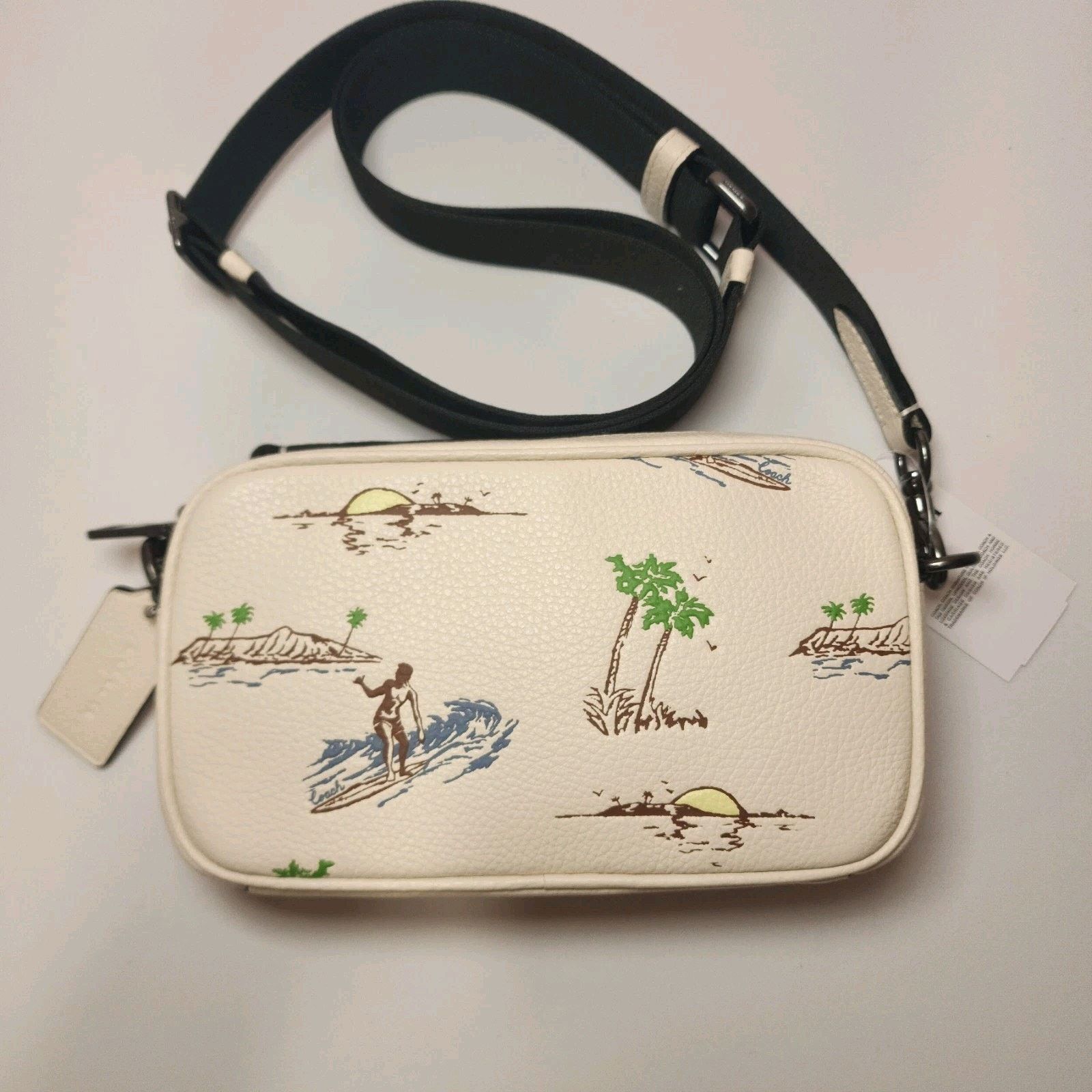 Coach NWT COACH CBI35 Jayden Crossbody Bag Surf Print Chalk Size ONE SIZE - 1 Thumbnail