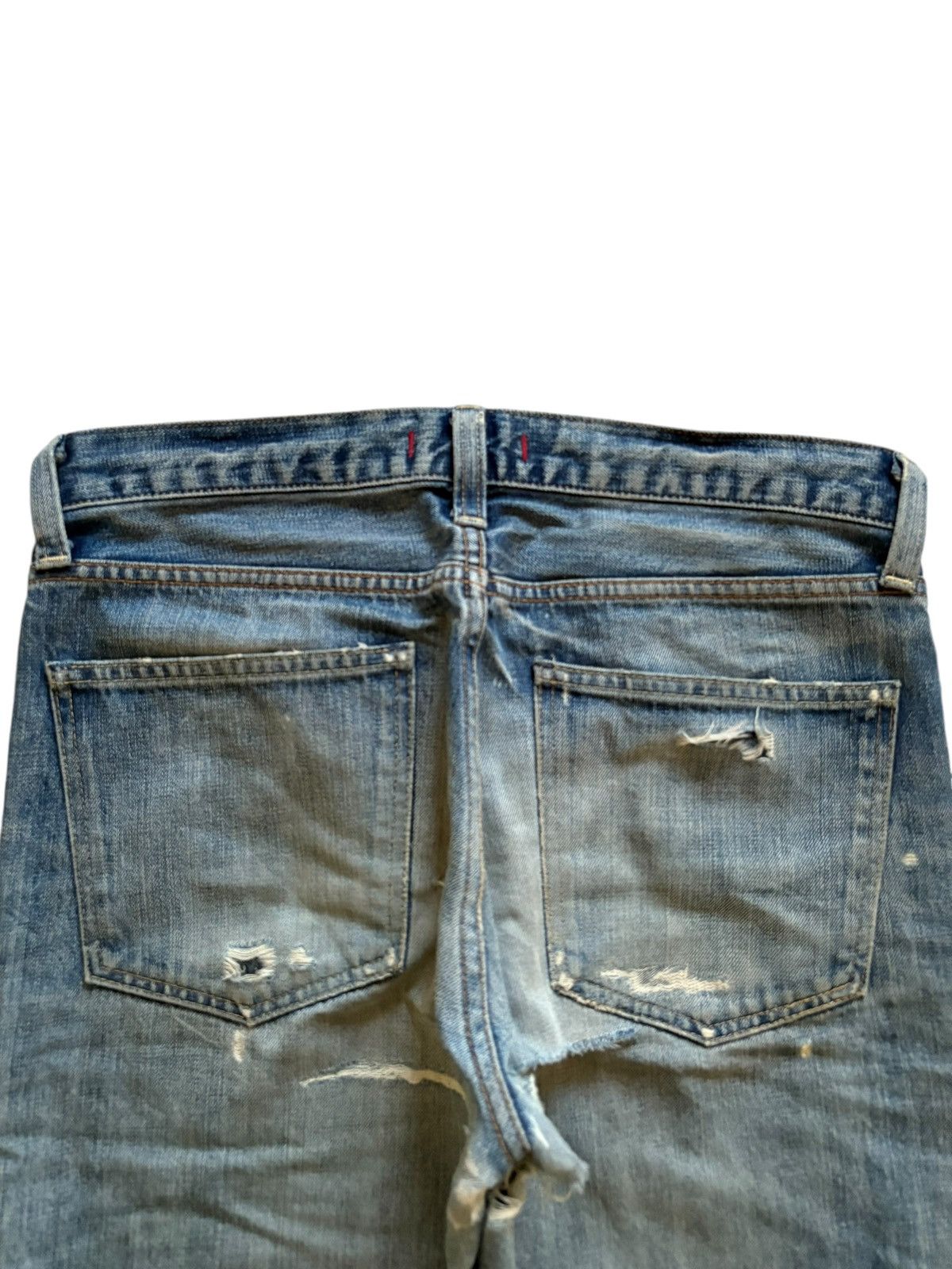 Japanese Brand Vintage Japanese Brand Faded Wash Ripped Loose Jeans Size US 32 / EU 48 - 8 Thumbnail