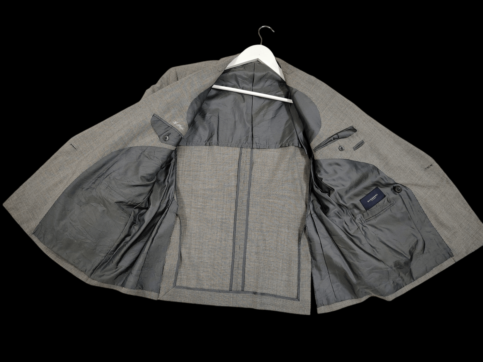 Burberry BURBERRY LONDON TWEED BLAZER COAT JAPAN Size US L / EU 52-54 / 3 - 3 Thumbnail