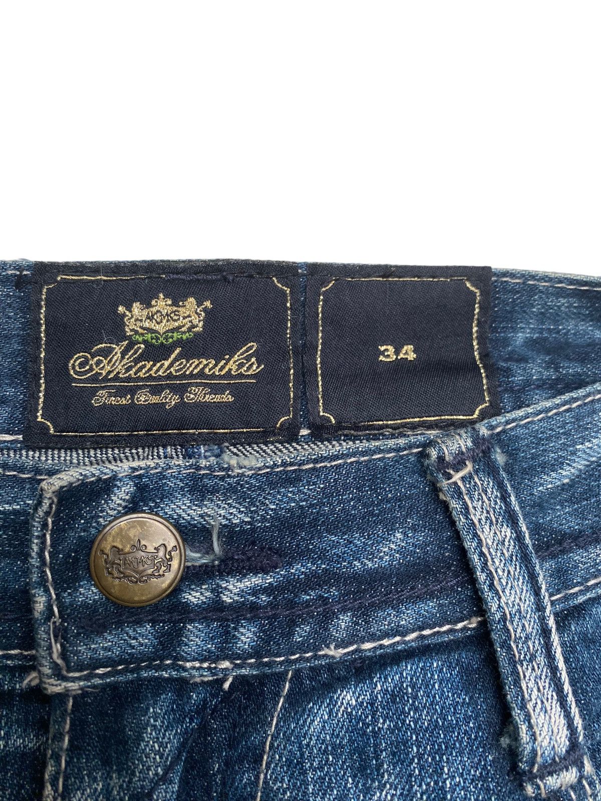 Vintage Rare Design Vintage Brand Akademiks Baggy Jeans 2000s Size US 34 / EU 50 - 12 Thumbnail