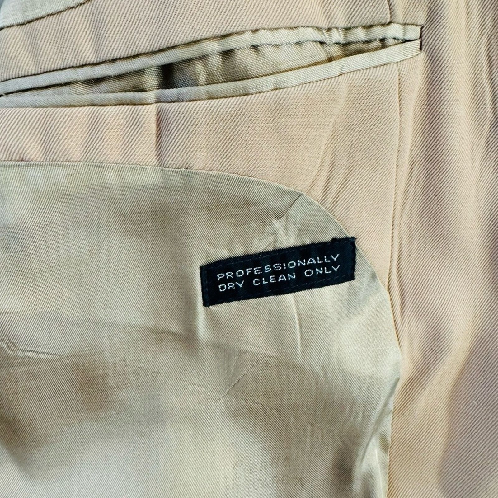 Pierre Cardin Pierre Cardin Vintage Men's Cream Blazer Size 44R - 5 Thumbnail