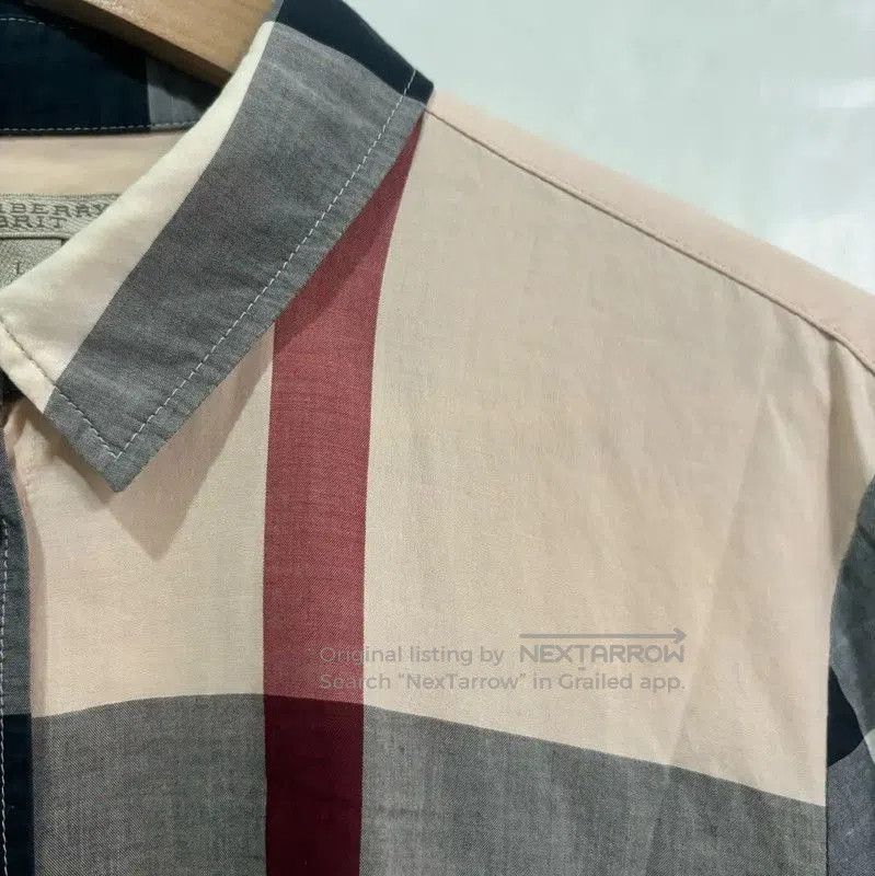 Burberry Burberry Color Block Cotton Shirt for Women. Size L / US 10 / IT 46 - 5 Thumbnail