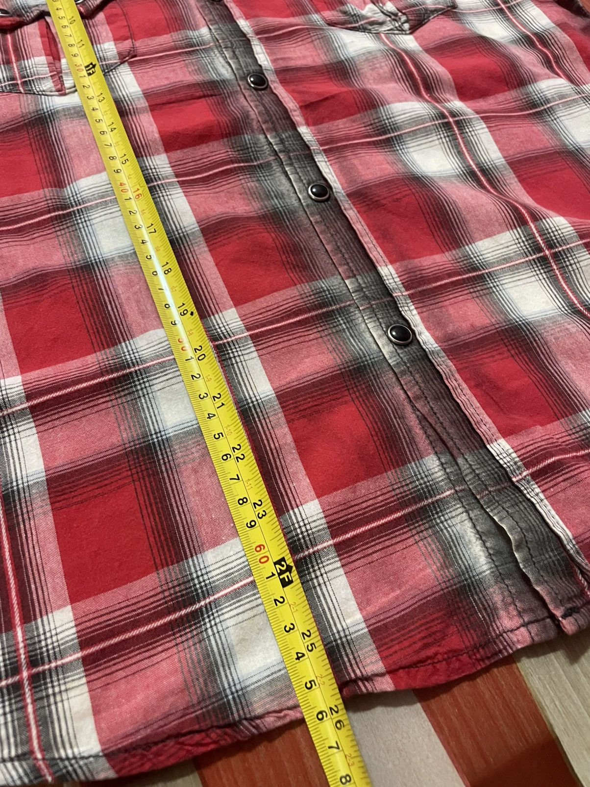 JACKROSE Jackrose Flanel Tshirt with Pearl Button Size US M / EU 48-50 / 2 - 8 Thumbnail